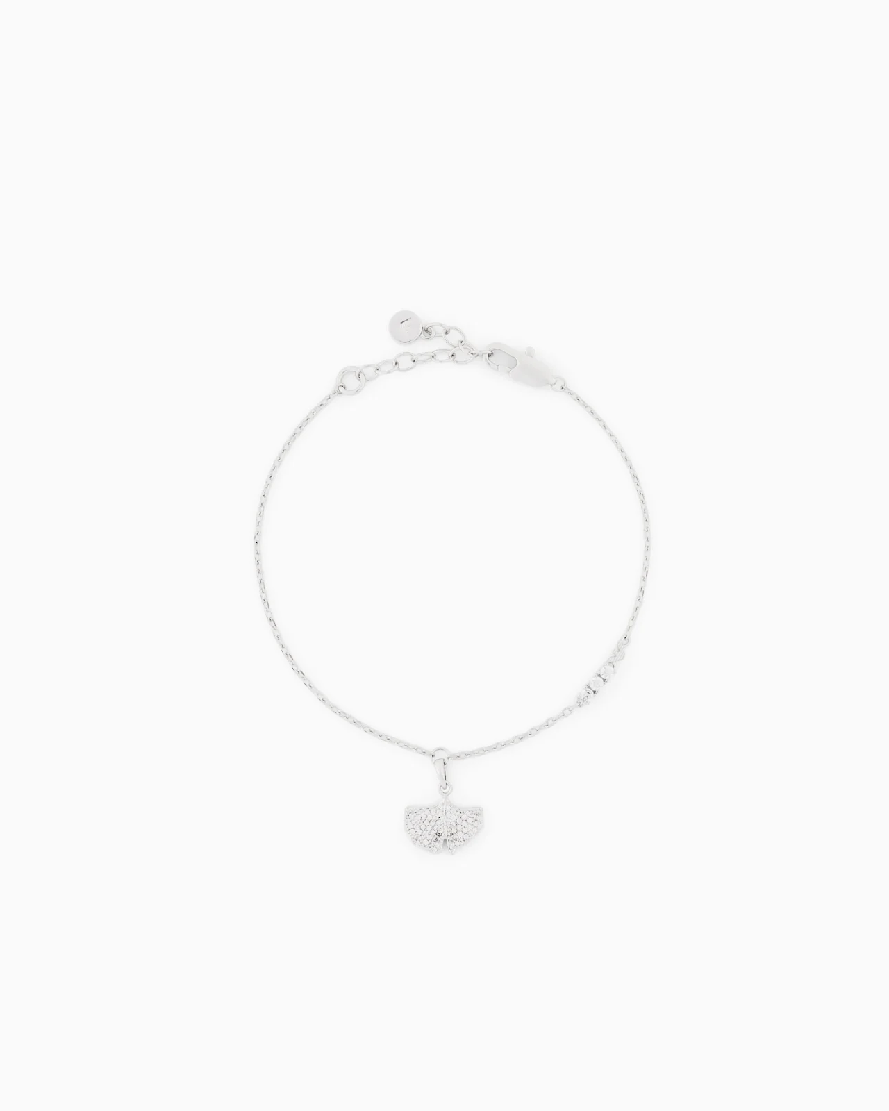 SILVER-TONE BRASS PENDANT BRACELET - 1