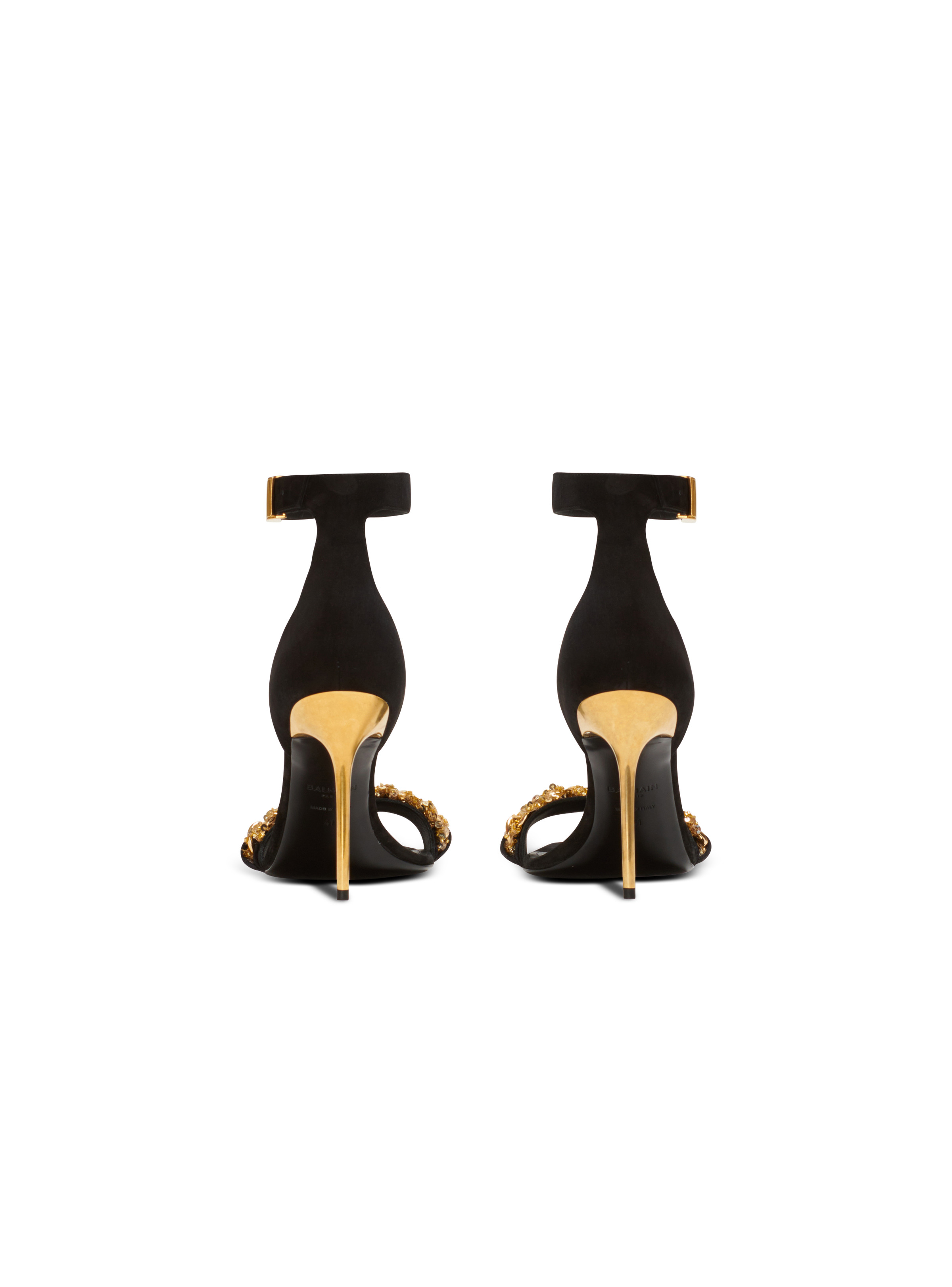 Uma suede and chain sandals - 4