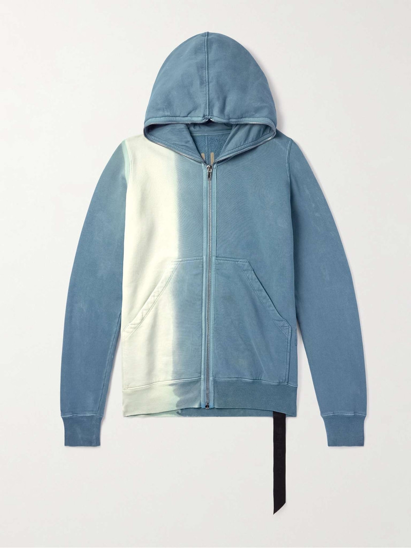Dégradé Cotton-Jersey Zip-Up Hoodie 1