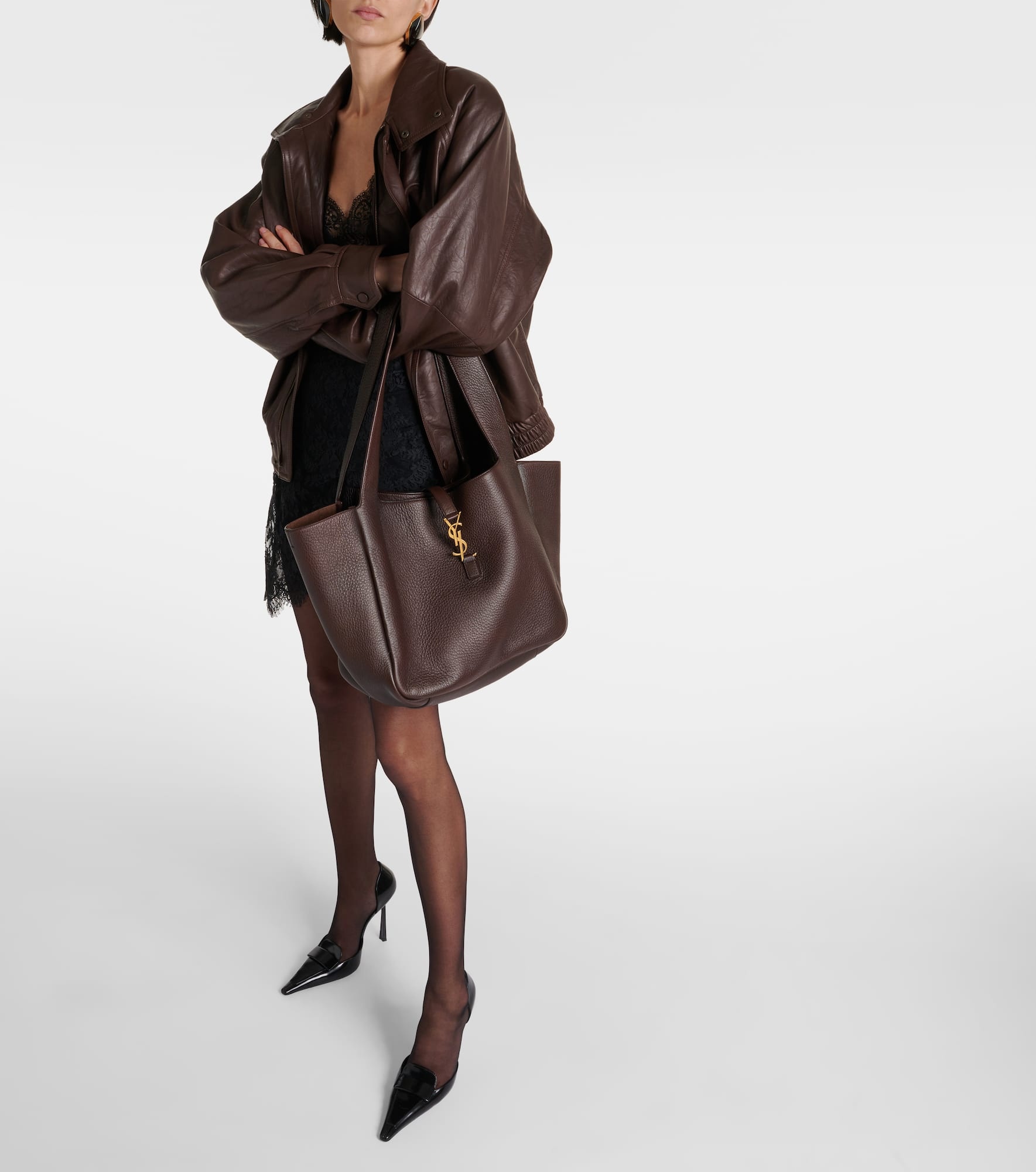 Le 5 à 7 Bea Large leather shopper - 5