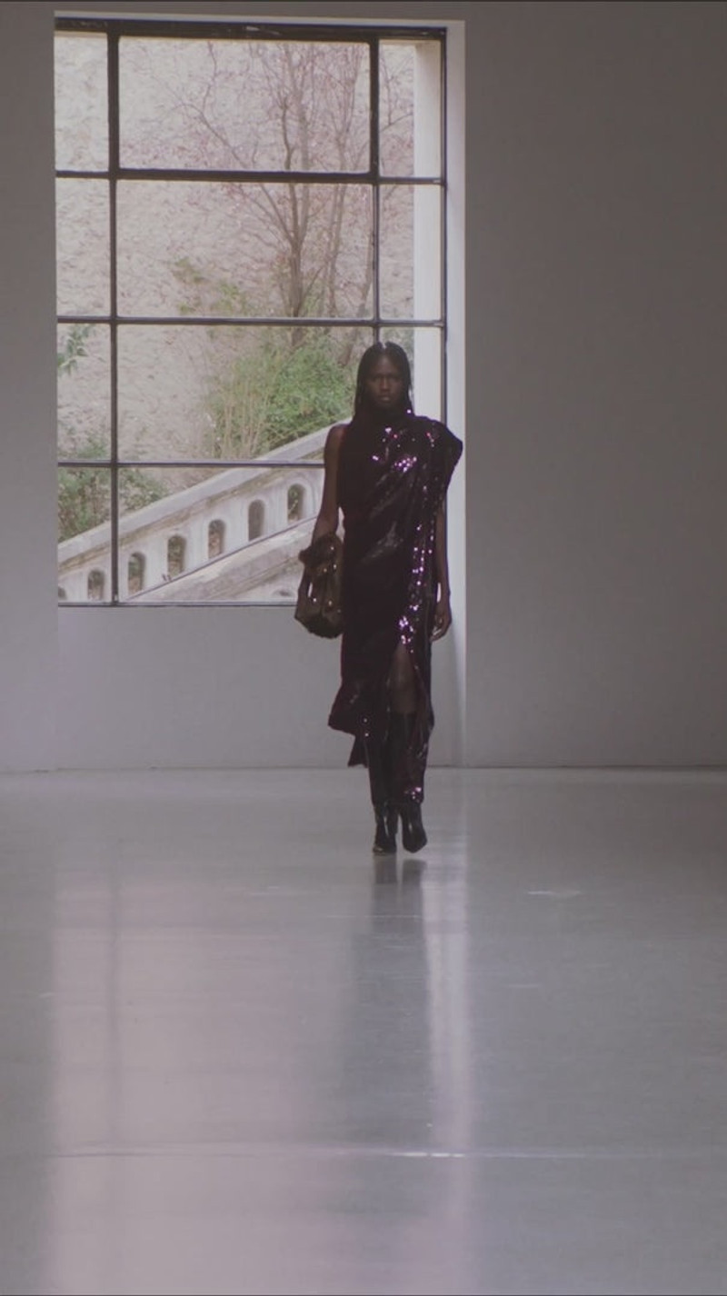 ASYMMETRIC DRAPED DRESS BURGUNDY 6