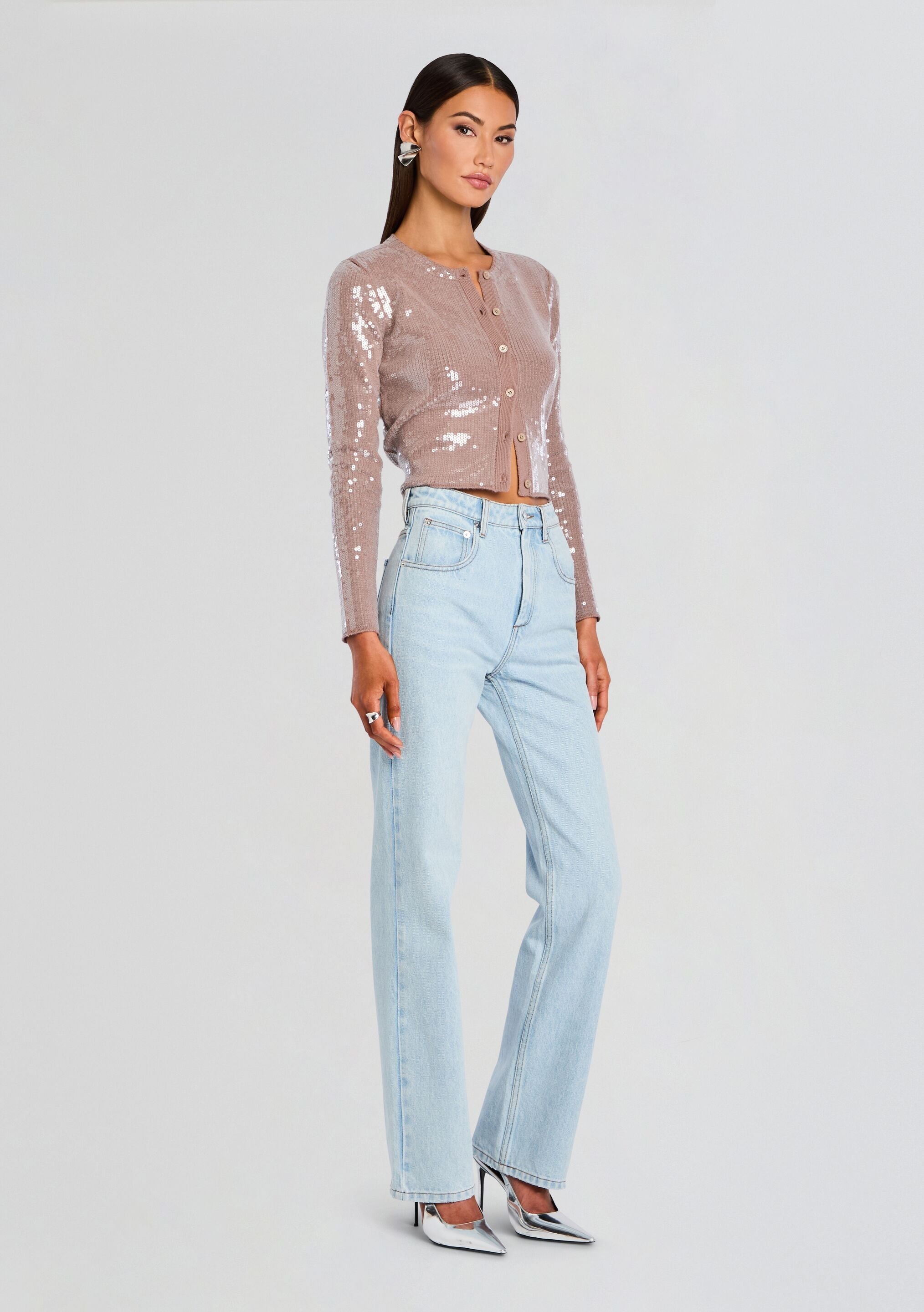 ANNAMARIE SEQUIN KNIT CARDIGAN - 4