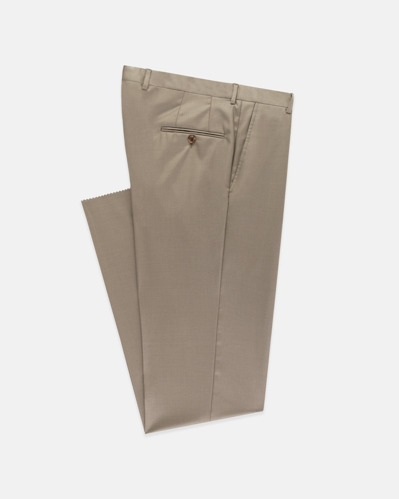 J. PRESS MADE-IN-USA SOLID TAN SUPER 120S WOOL SUIT outlook