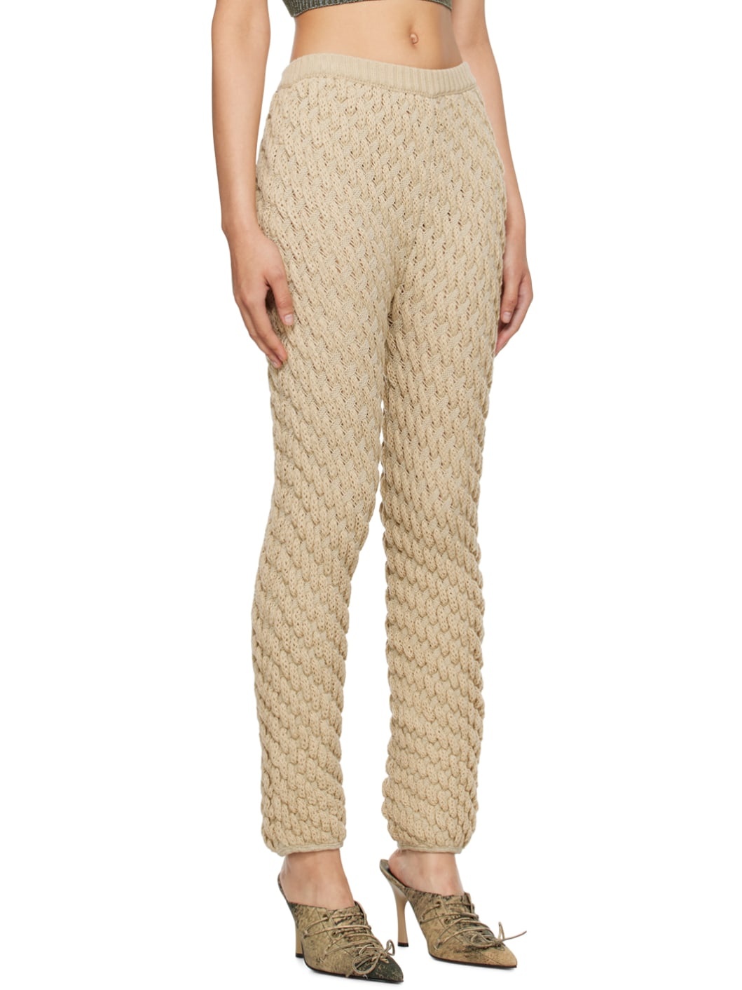 Beige Cereal Lounge Pants - 2