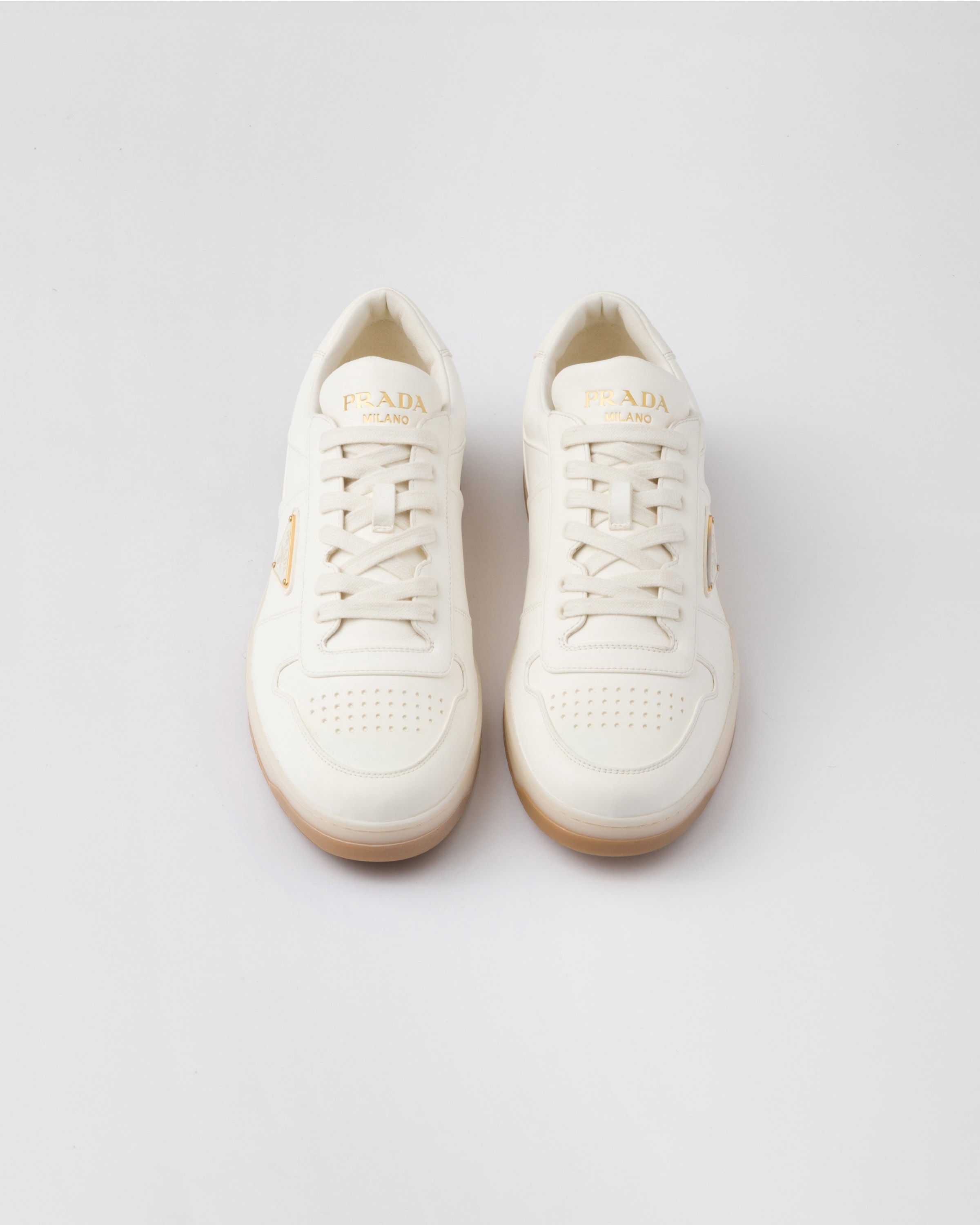 スニーカー PRADA DOWNTOWN SNEAKERS IN NAPPA Prada Downtown Nappa Leather Sneakers | Saks Fifth Avenue