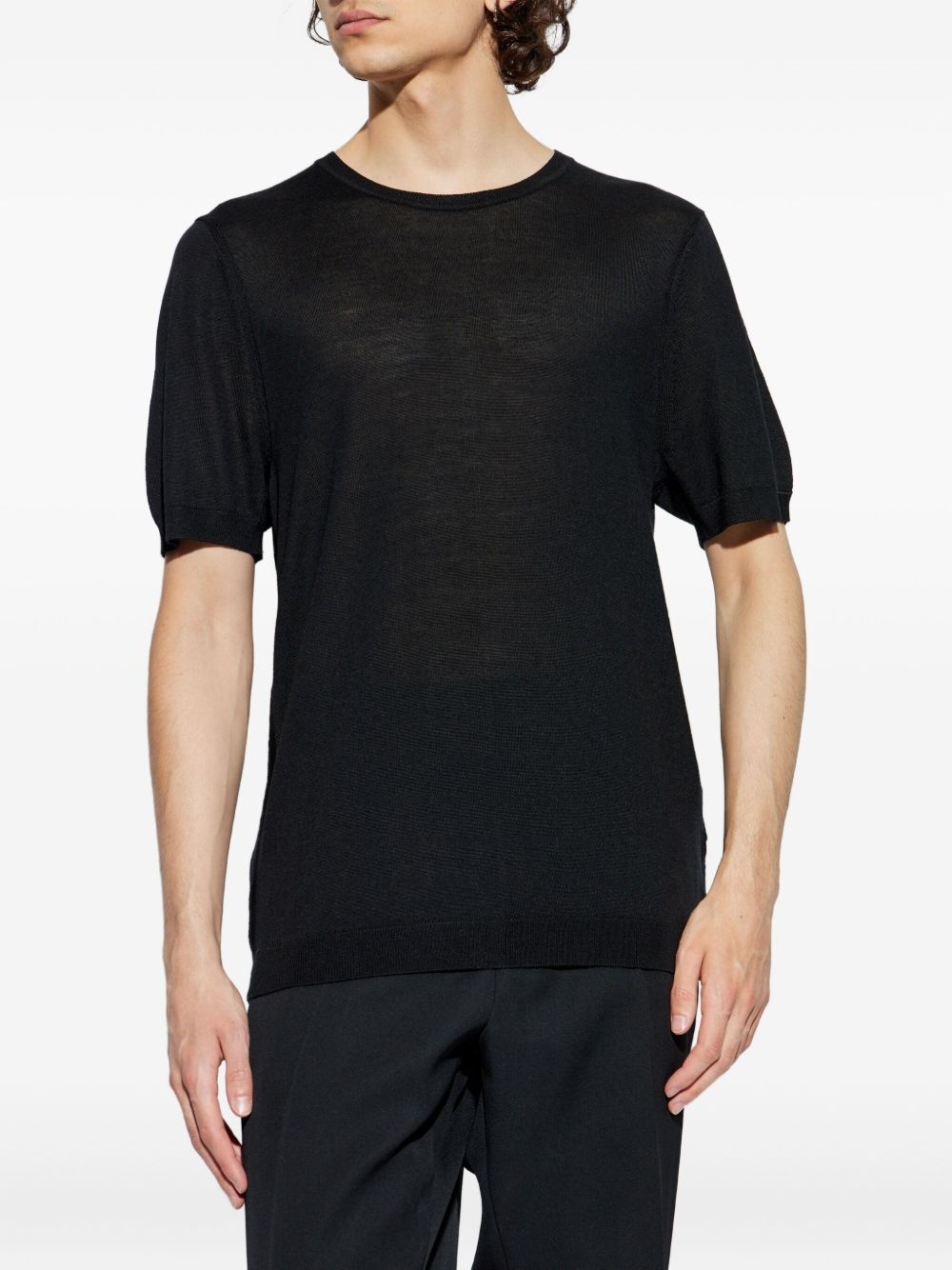 ribbed T-shirt - 3