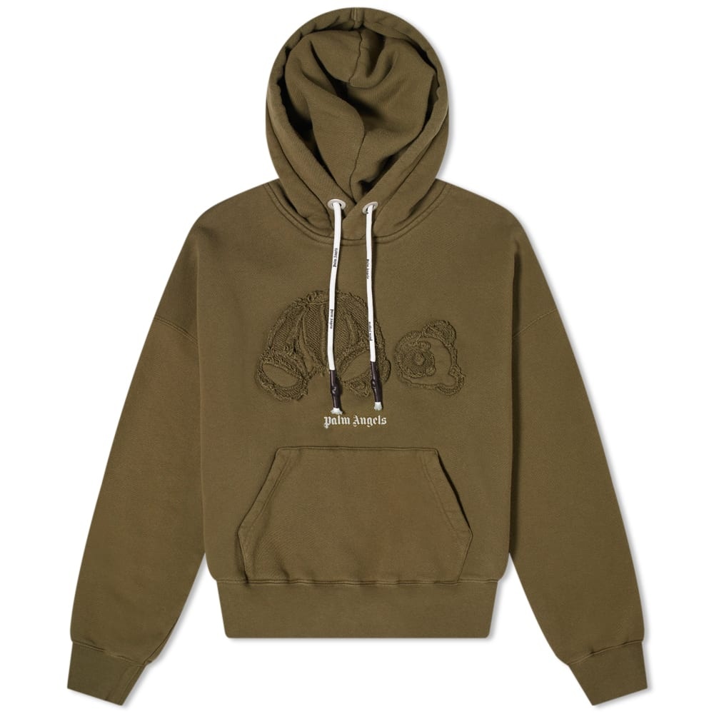 Palm Angels Garment Dyed Kill The Bear Popover Hoody - 1