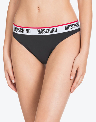 Moschino SET OF 2 THONGS WITH LOGO outlook