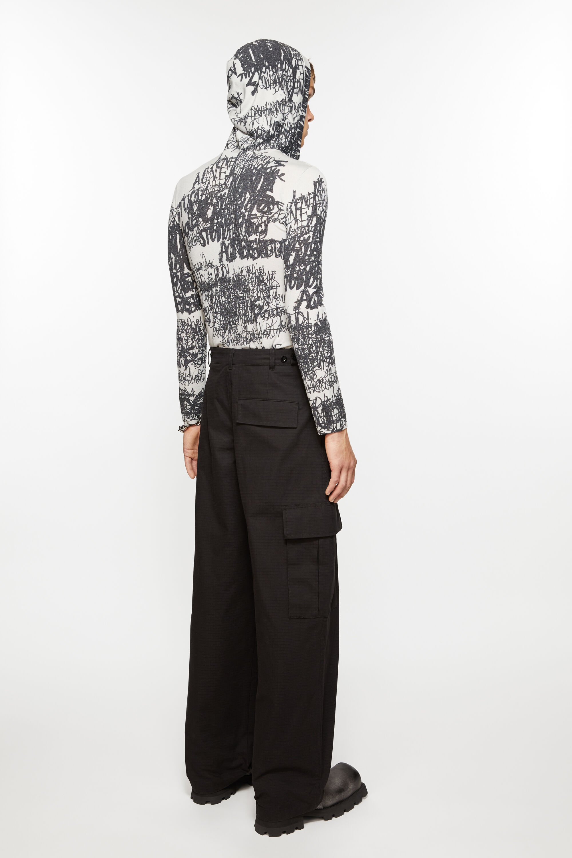 Cargo ripstop trousers - Black - 3