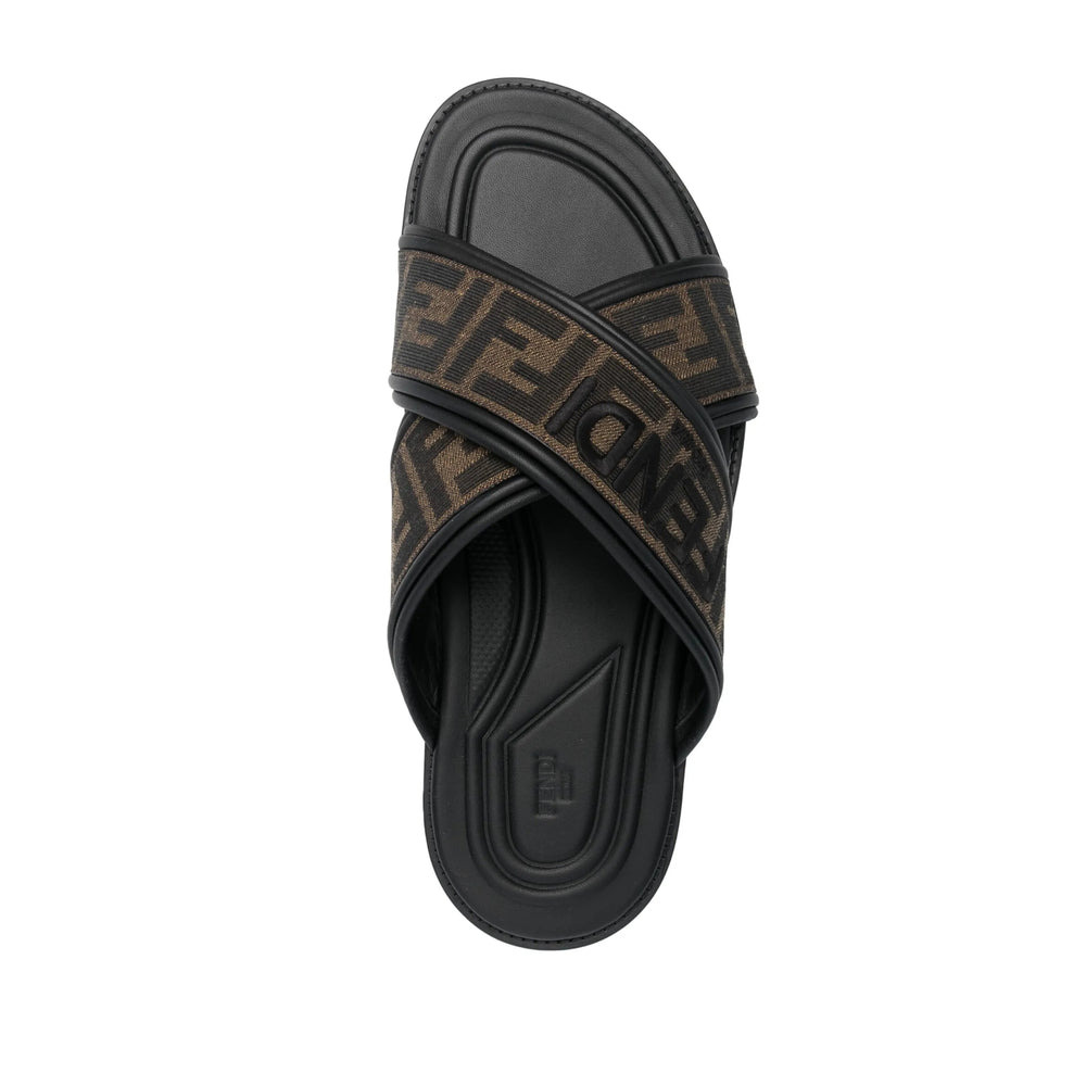 Fendi Black Flip-Flops & Slides Men - 3