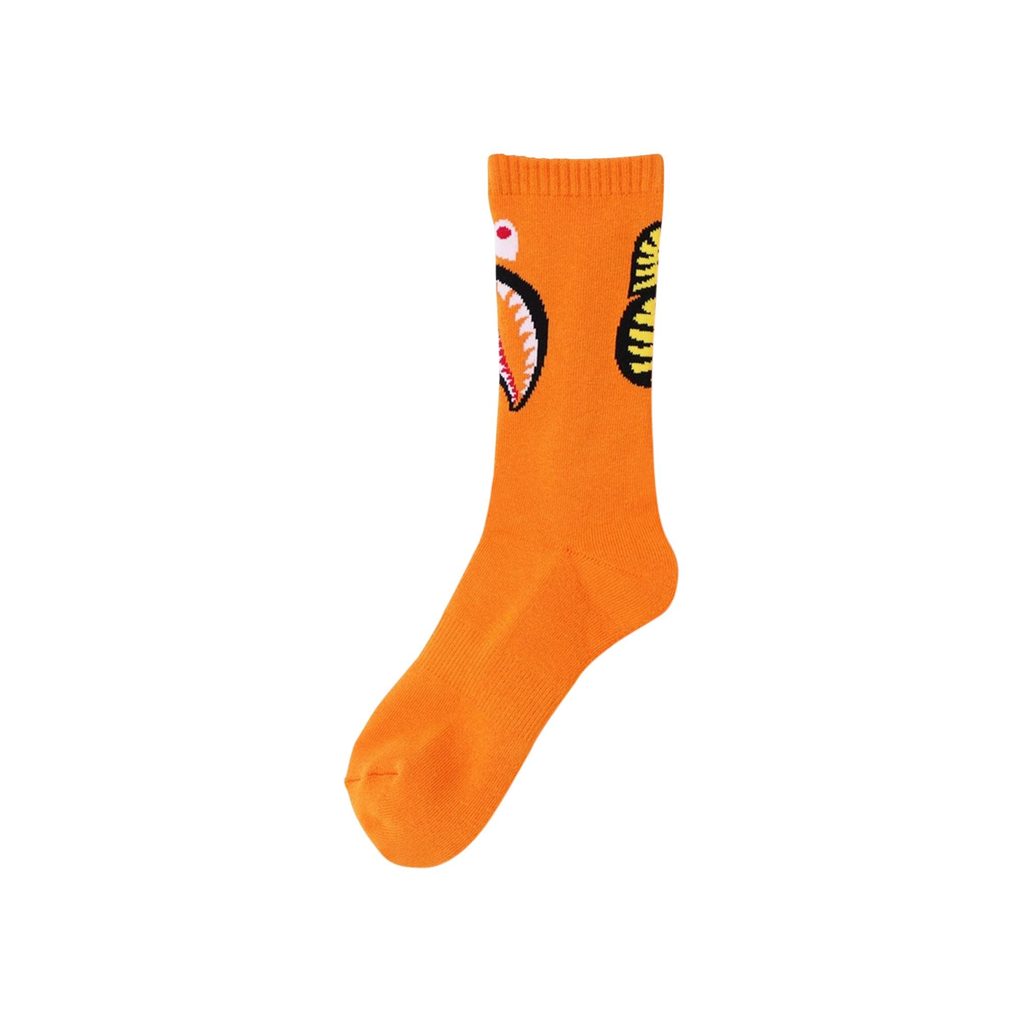 BAPE Shark Socks 'Orange' - 1