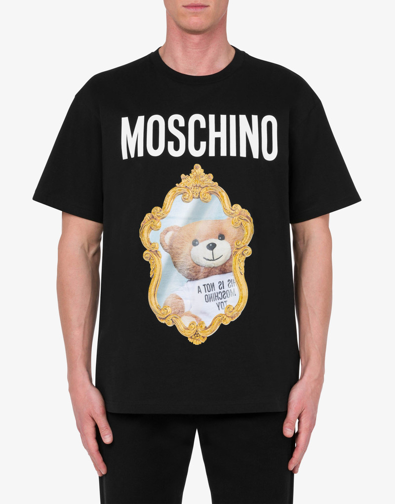 Moschino MIRROR TEDDY BEAR JERSEY T-SHIRT outlook