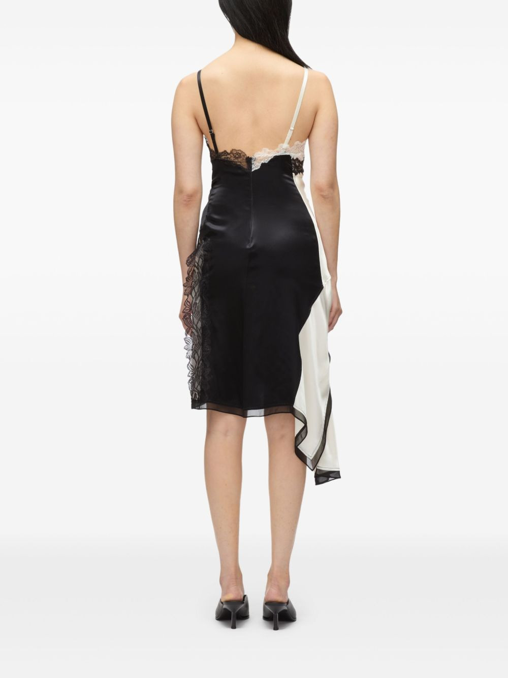 asymmetric slip dress - 5