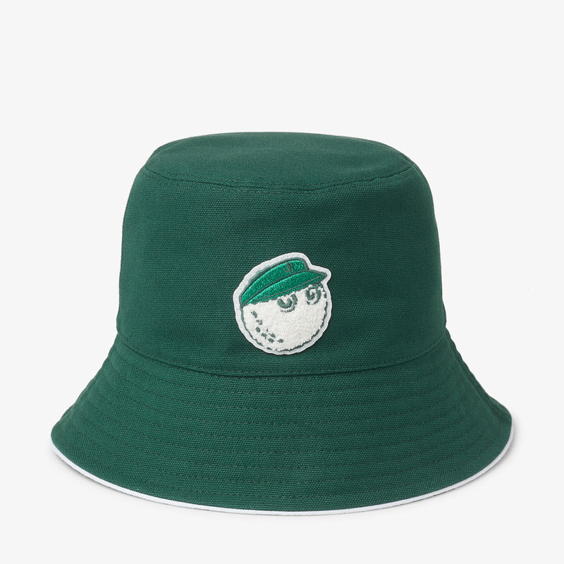 Jimmy Choo / Malbon 2.0 Bucket Hat
Malbon Green Embroidered Cotton Bucket Hat 1