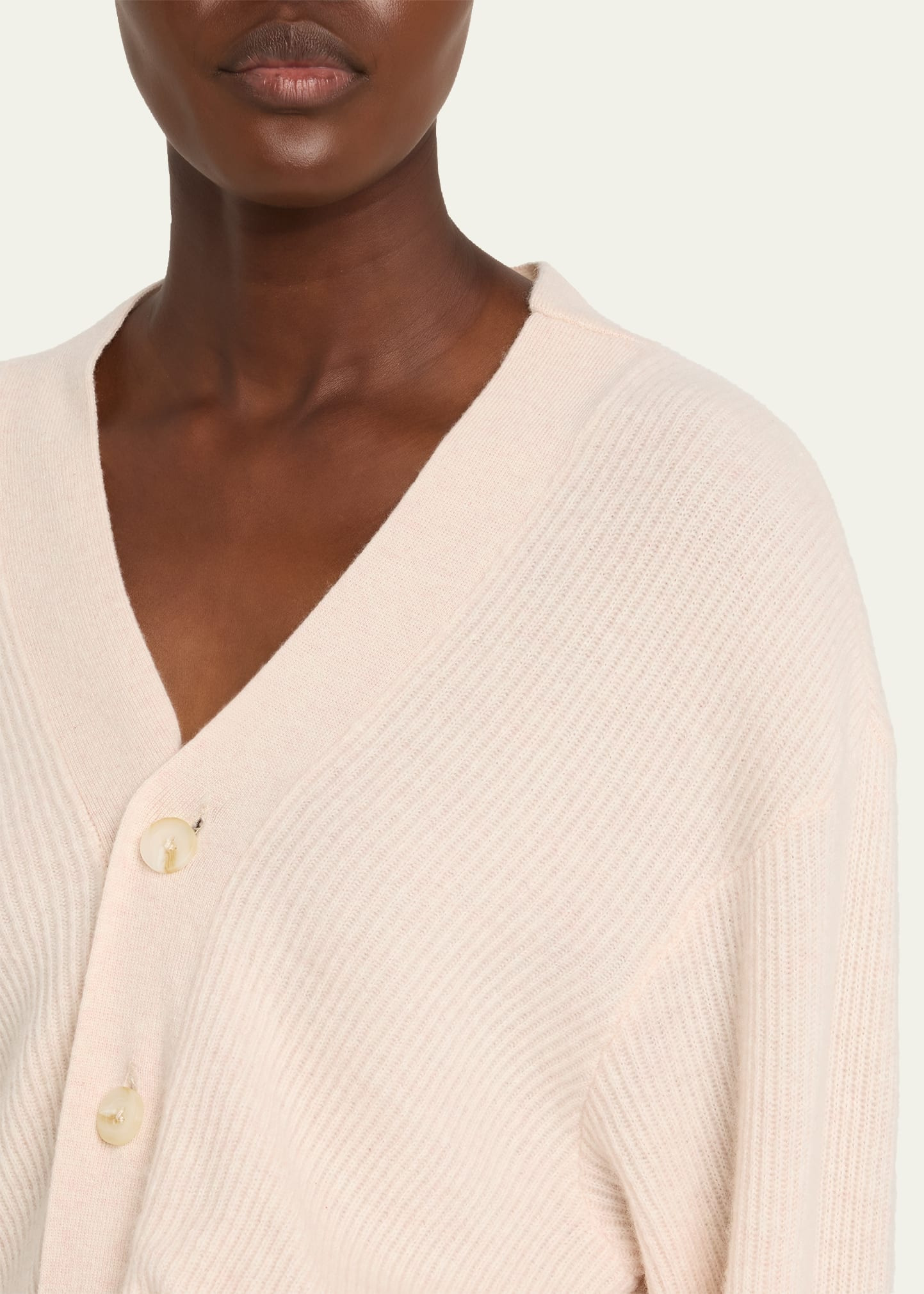 Cashmere Twist-Front Cardigan - 5