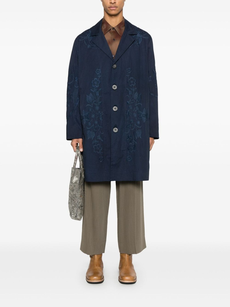 By Walid embroidered cotton coat outlook