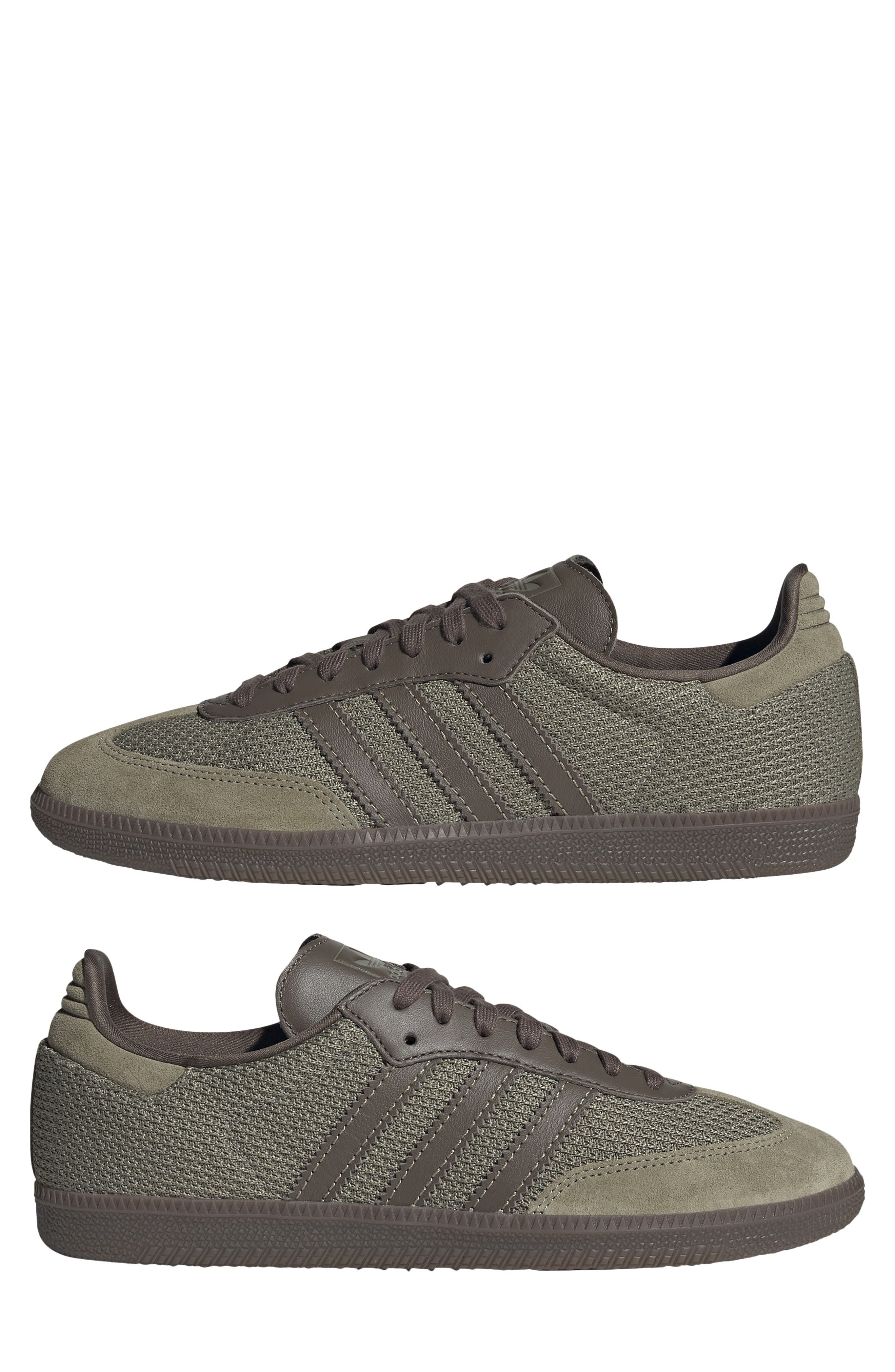 adidas Samba OG Sneaker in Orbit Green/Cargo Brown/Gum at Nordstrom - 8
