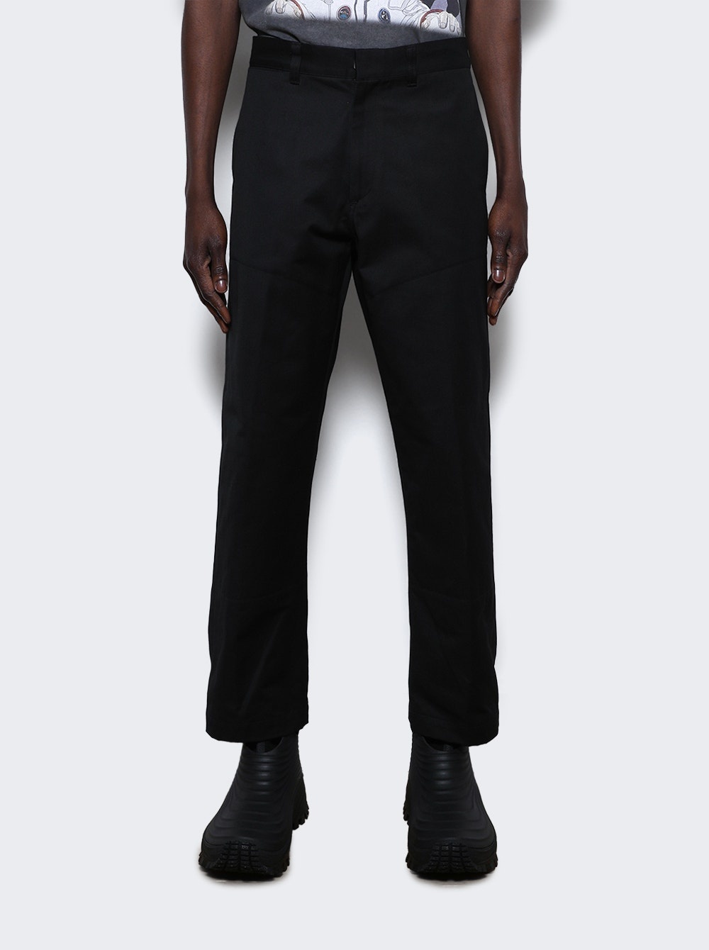 Wide Chino Pants Black - 3