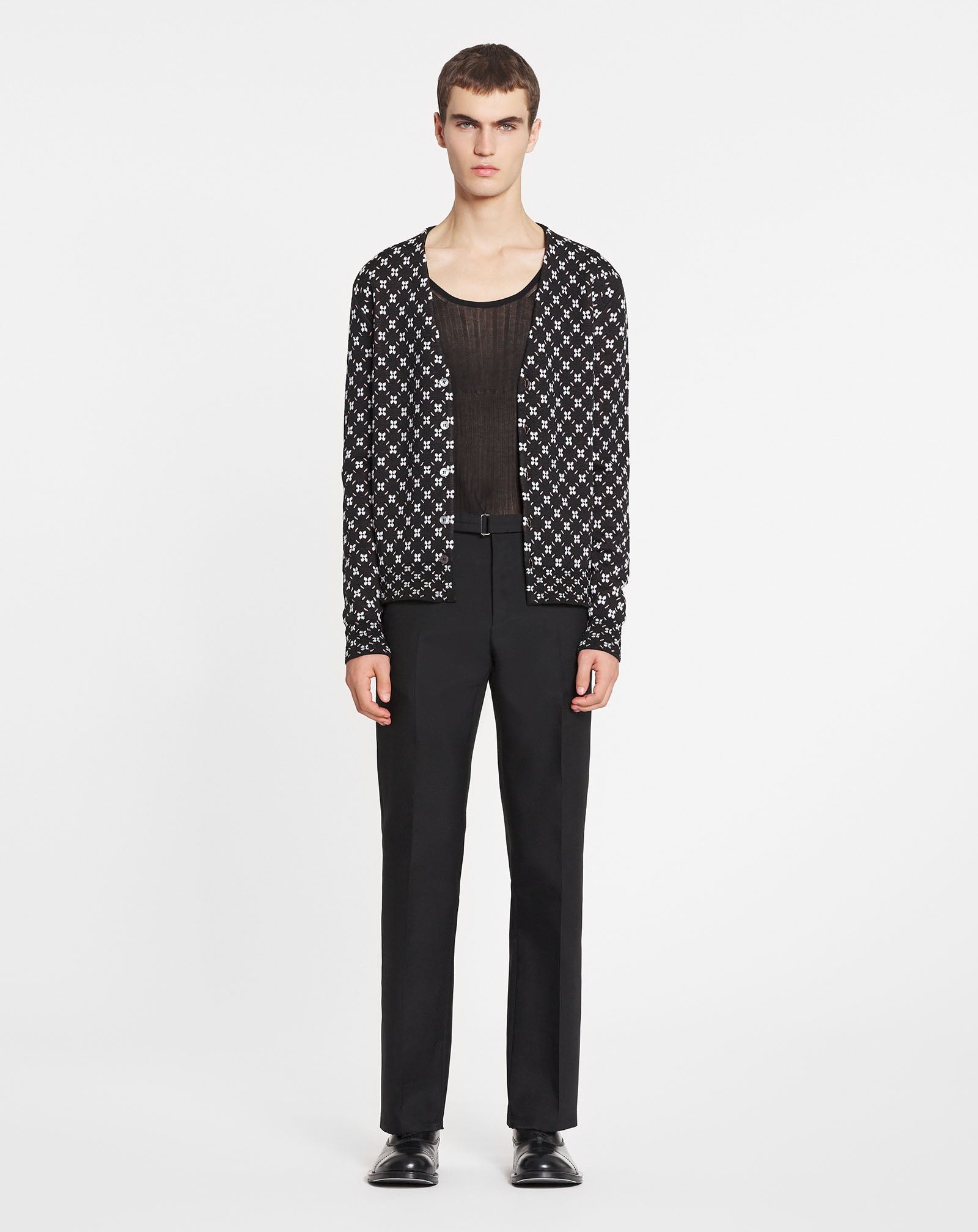 STRAIGHT-LEG PANTS WITH BELT - 2