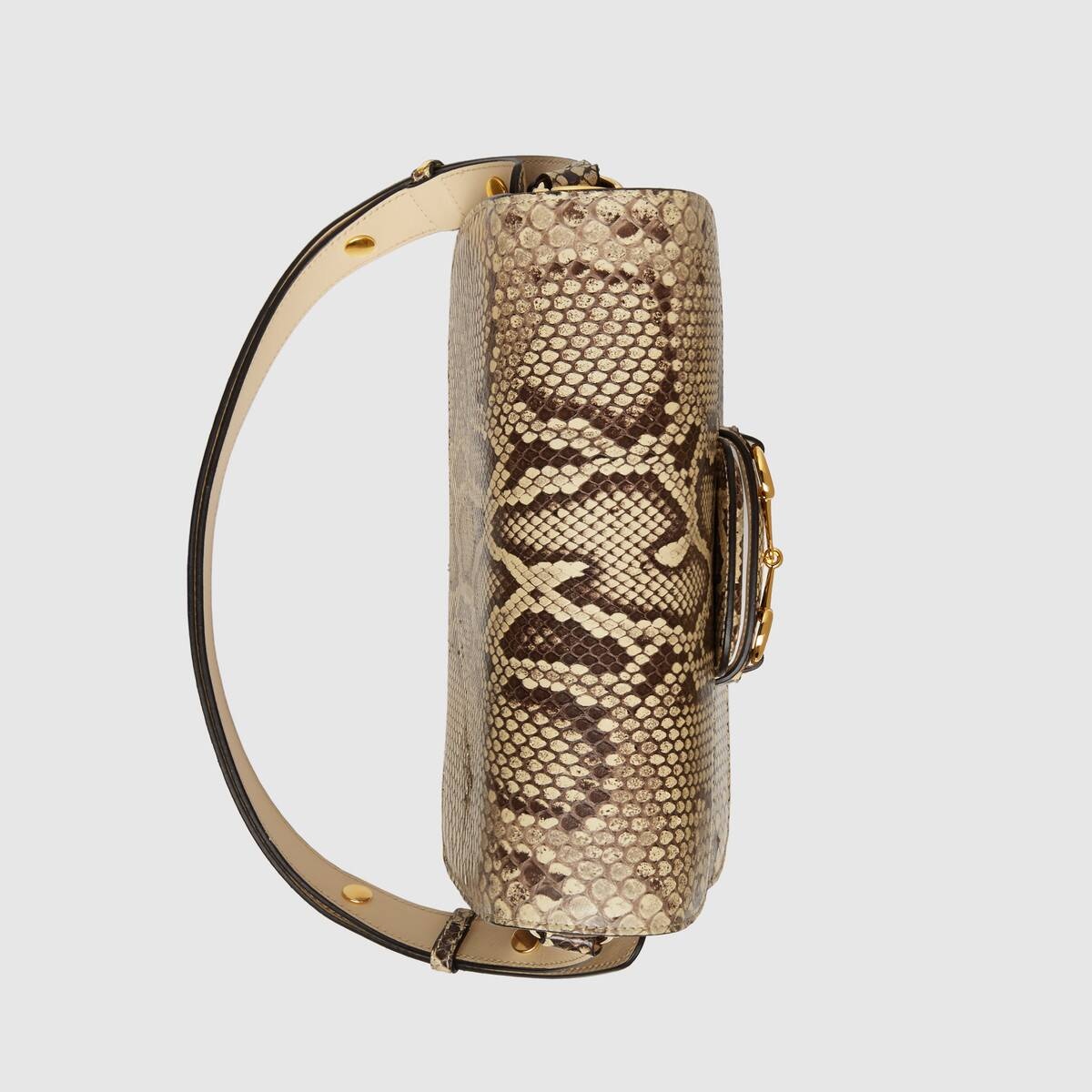 Gucci Horsebit 1955 python small shoulder bag - 6