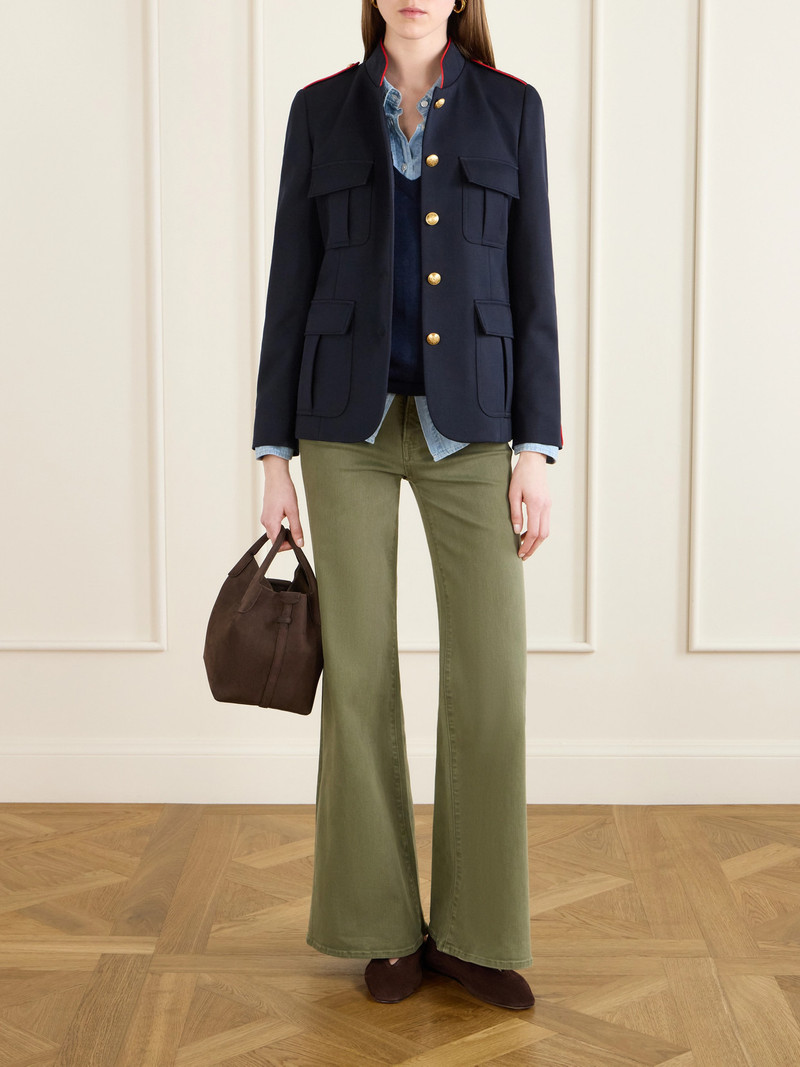 NILI LOTAN Silas Wool-gabardine Jacket outlook