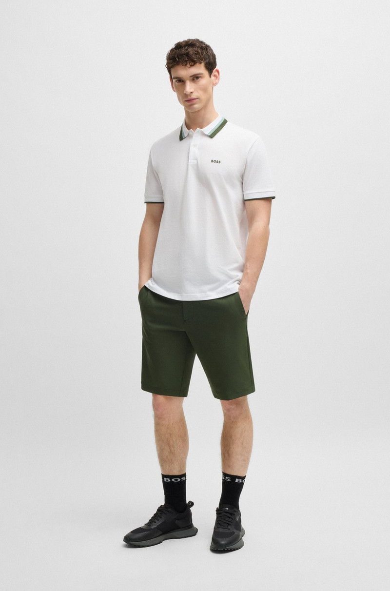 BOSS PADDY ACTIVE POLO SHIRT WITH CONTRAST STRIPES outlook