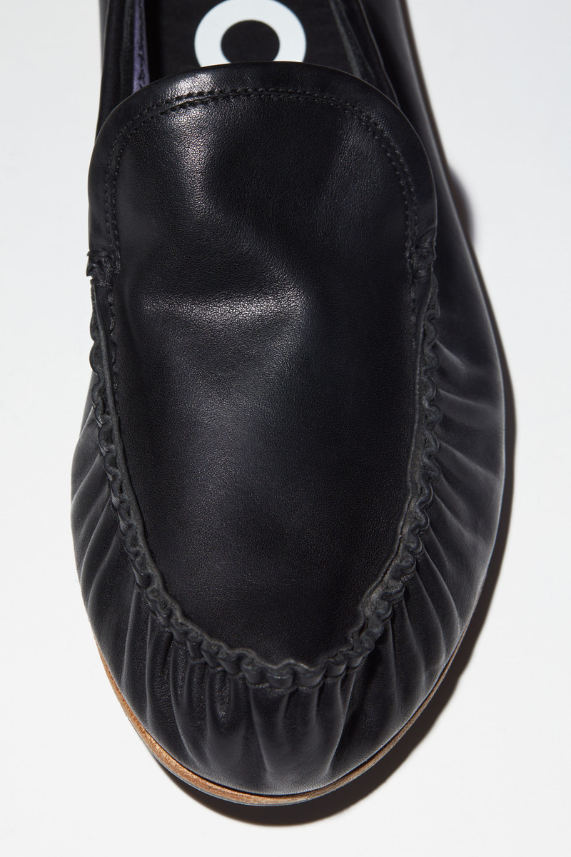Leather slip-on shoes - Black 5
