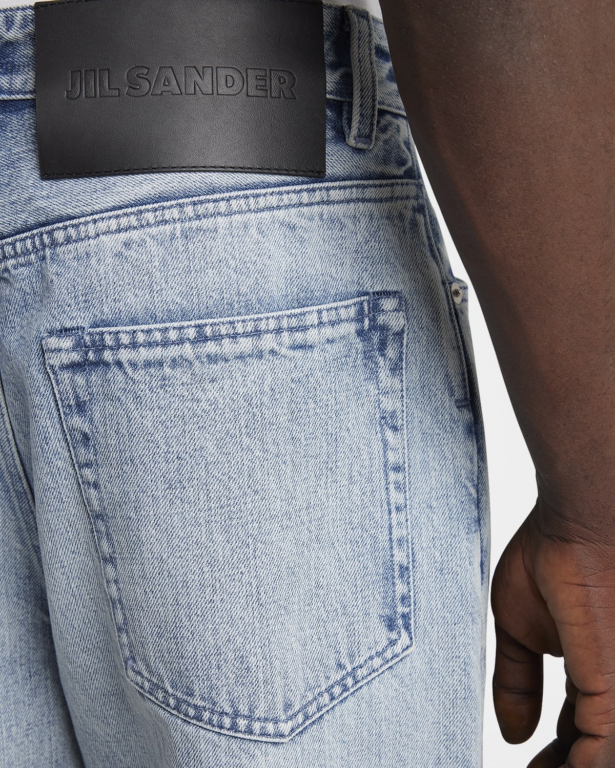 Men's Relaxed-Fit Acid Wash Jeans - 5