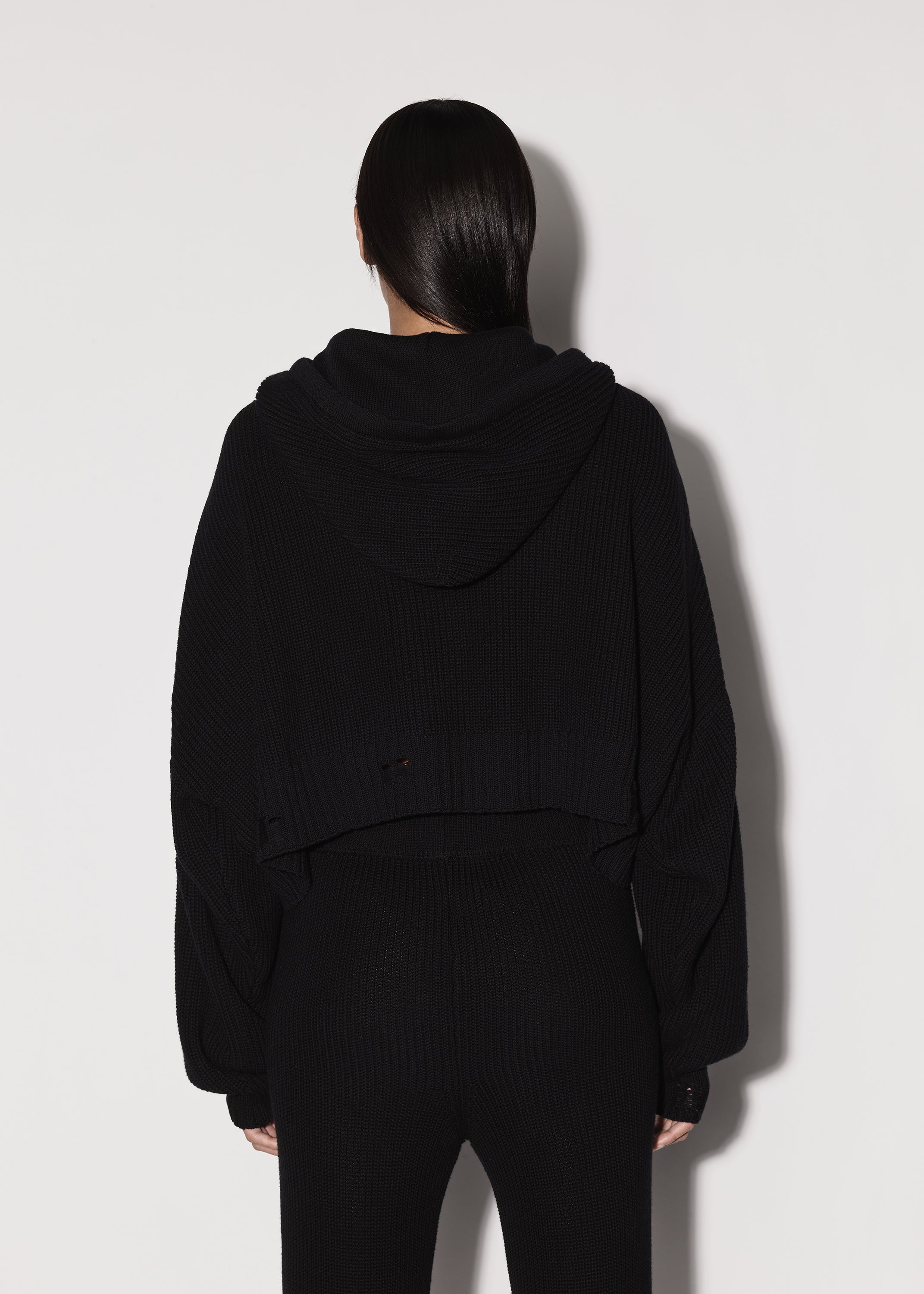OVERSIZED RIB HOODIE - 4