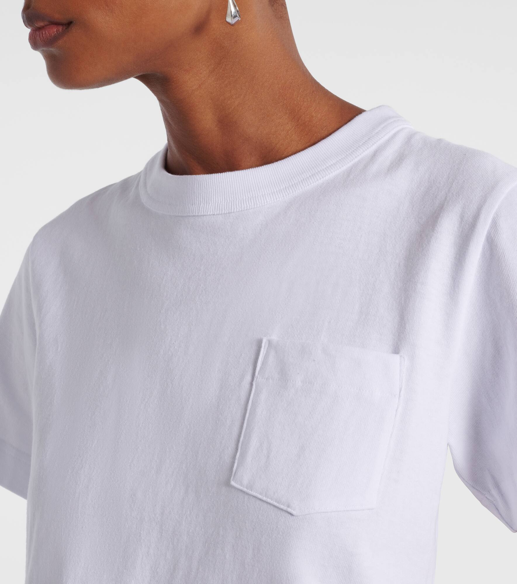 Twill and cotton T-shirt - 4