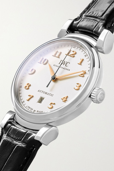 IWC Schaffhausen Da Vinci Automatic 40mm stainless steel and alligator watch outlook