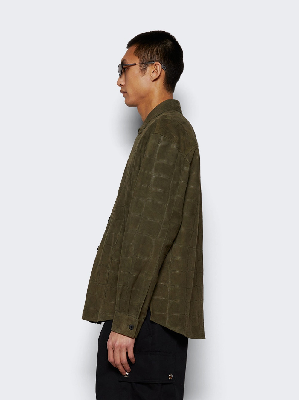 Croco Shirt Khaki - 4