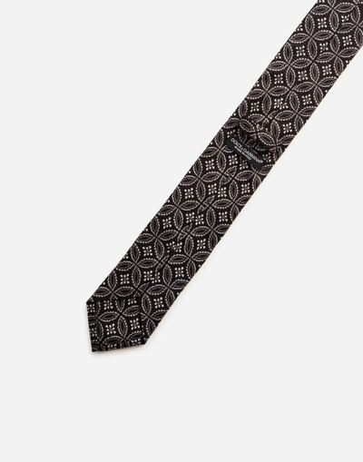 Dolce & Gabbana Tie-design silk jacquard blade tie (6 cm) outlook