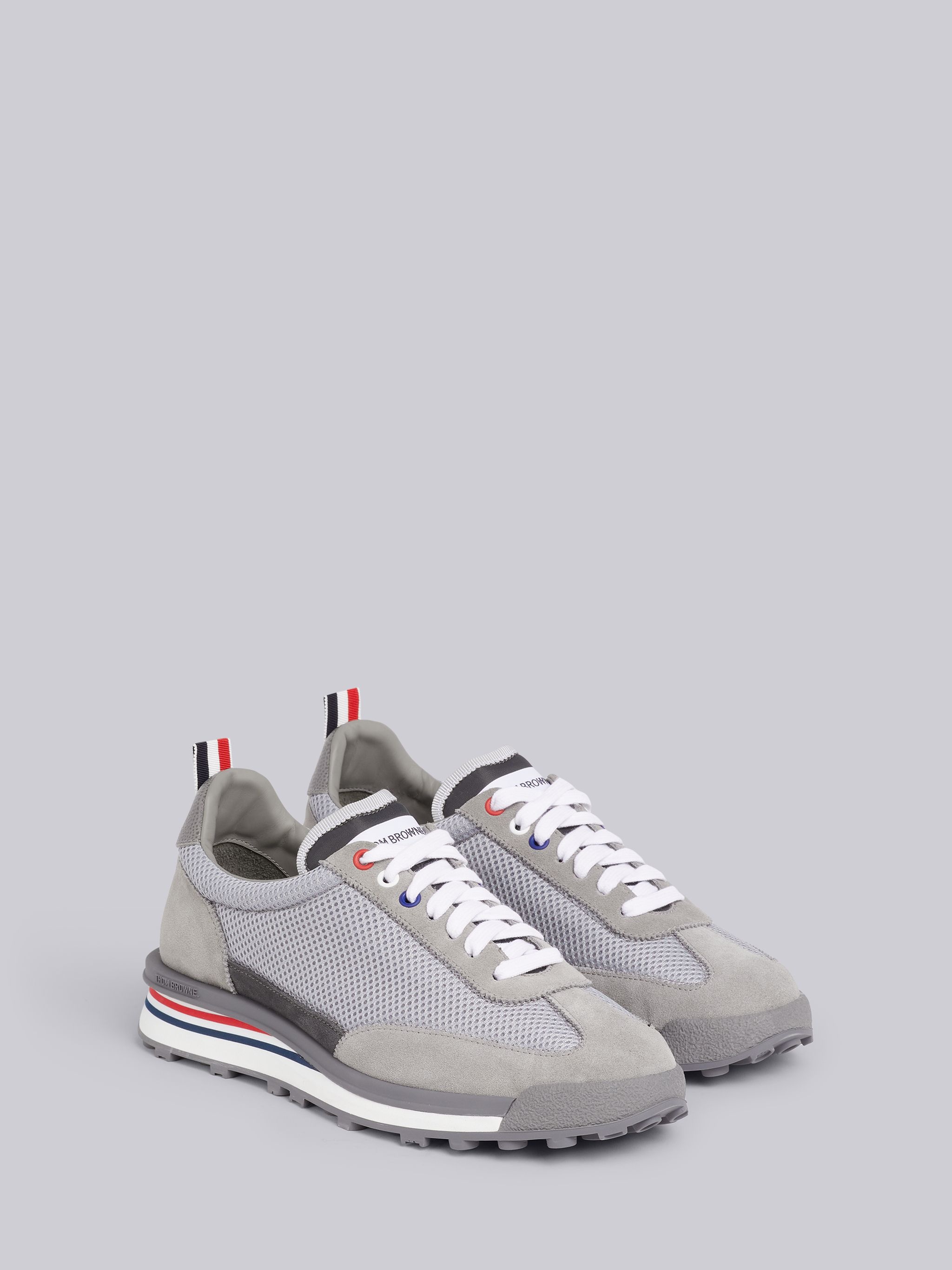 Light Grey Nylon Tech Runner - 3