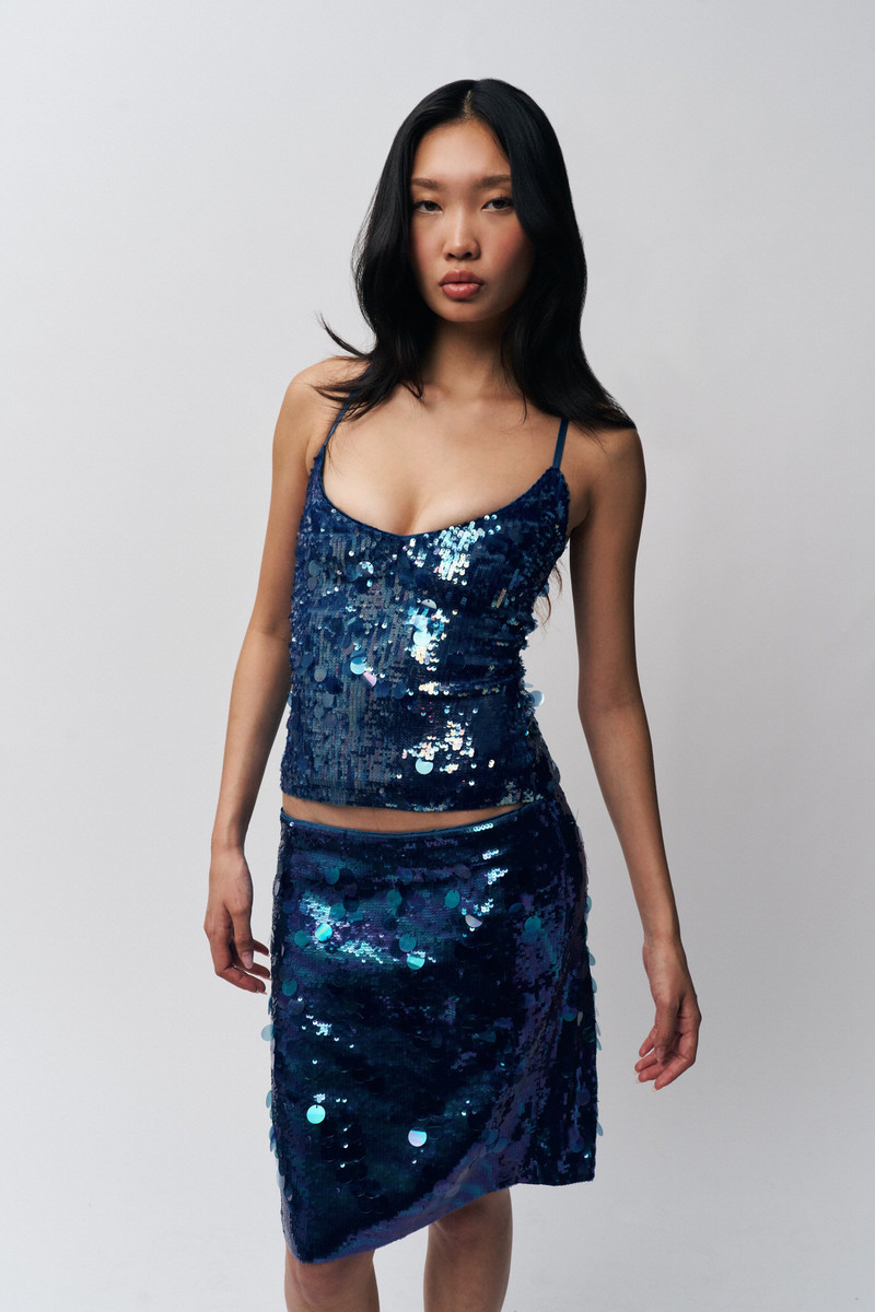 PAILLETTE MIDI SKIRT 6
