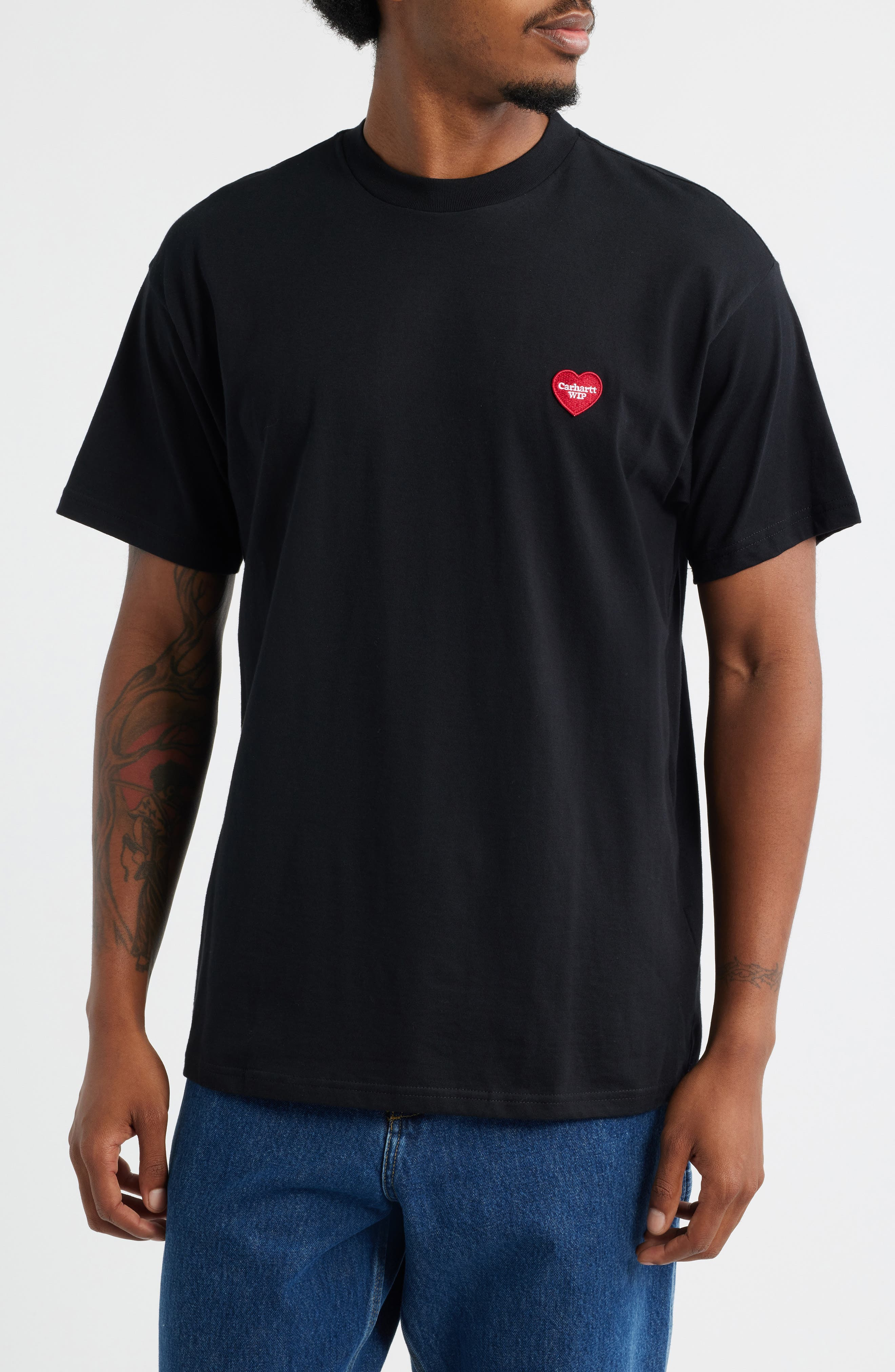 Carhartt Work In Progress Heart II Hartt Organic Cotton Graphic T-Shirt in Black at Nordstrom - 1