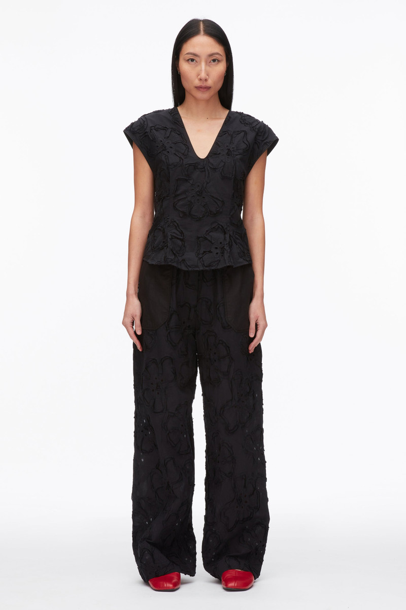 3.1 Phillip Lim Embroidered Cap Sleeve Top outlook