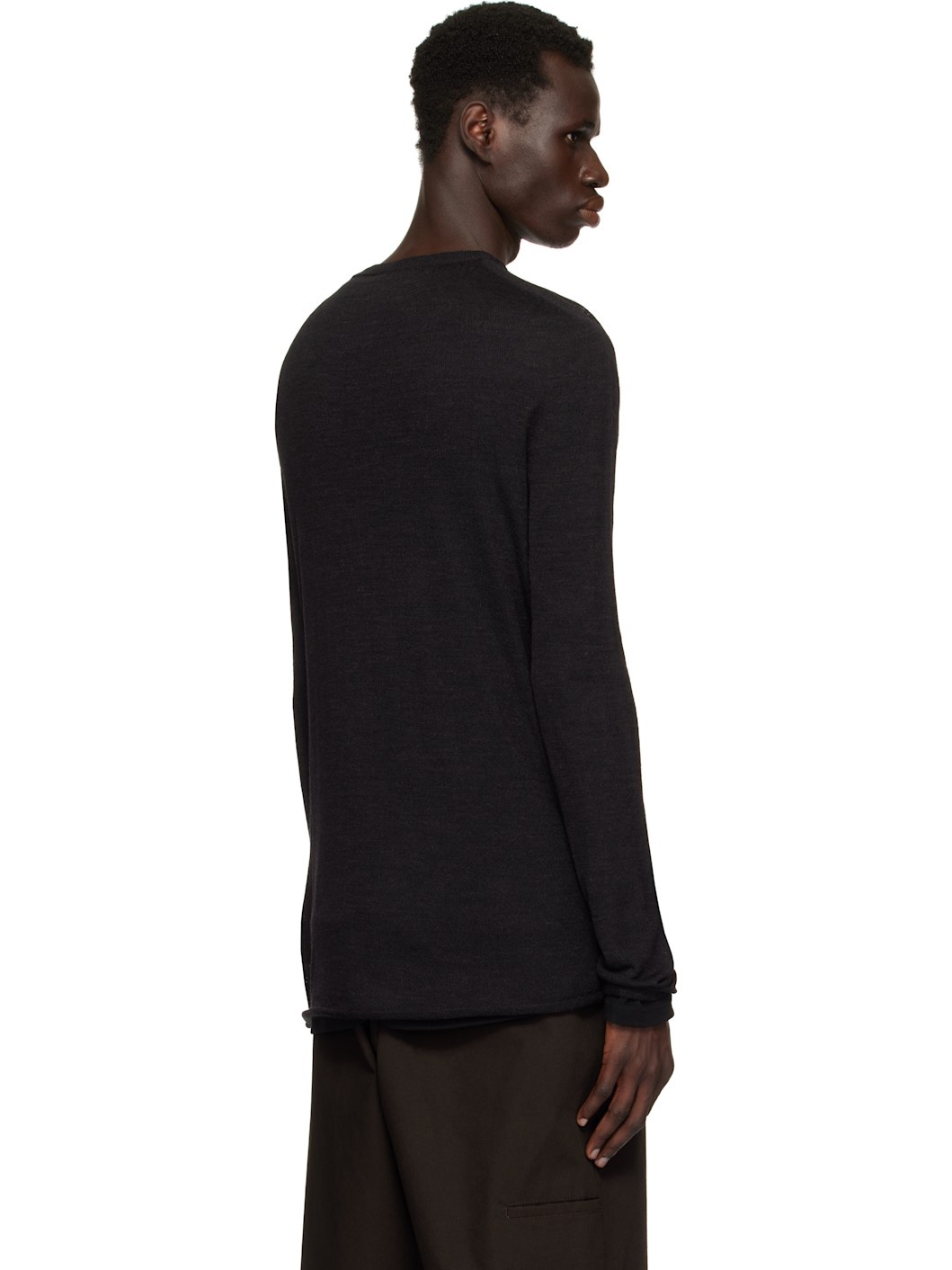 Black Layered Sweater - 3