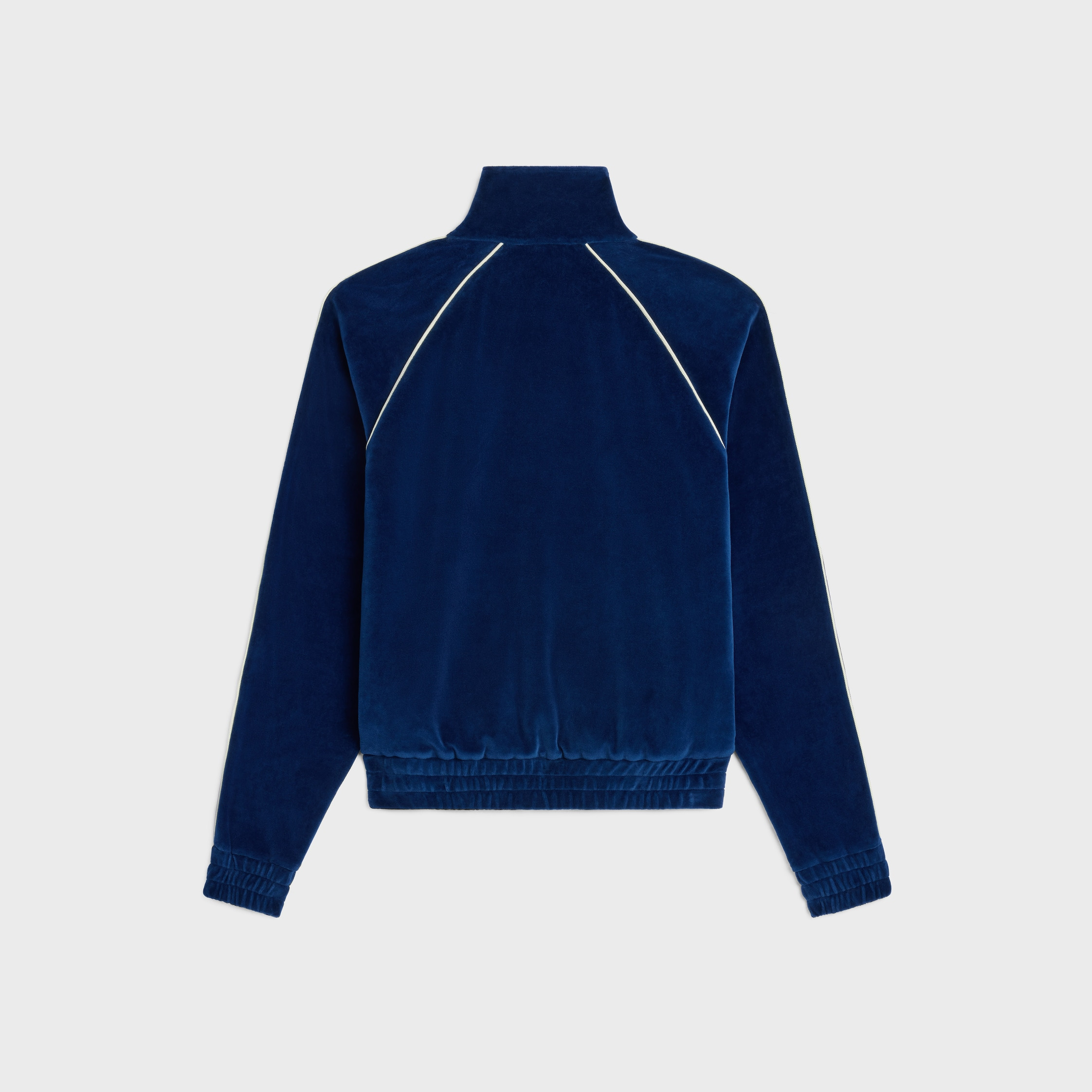 triomphe tracksuit jacket in velvet jersey - 2