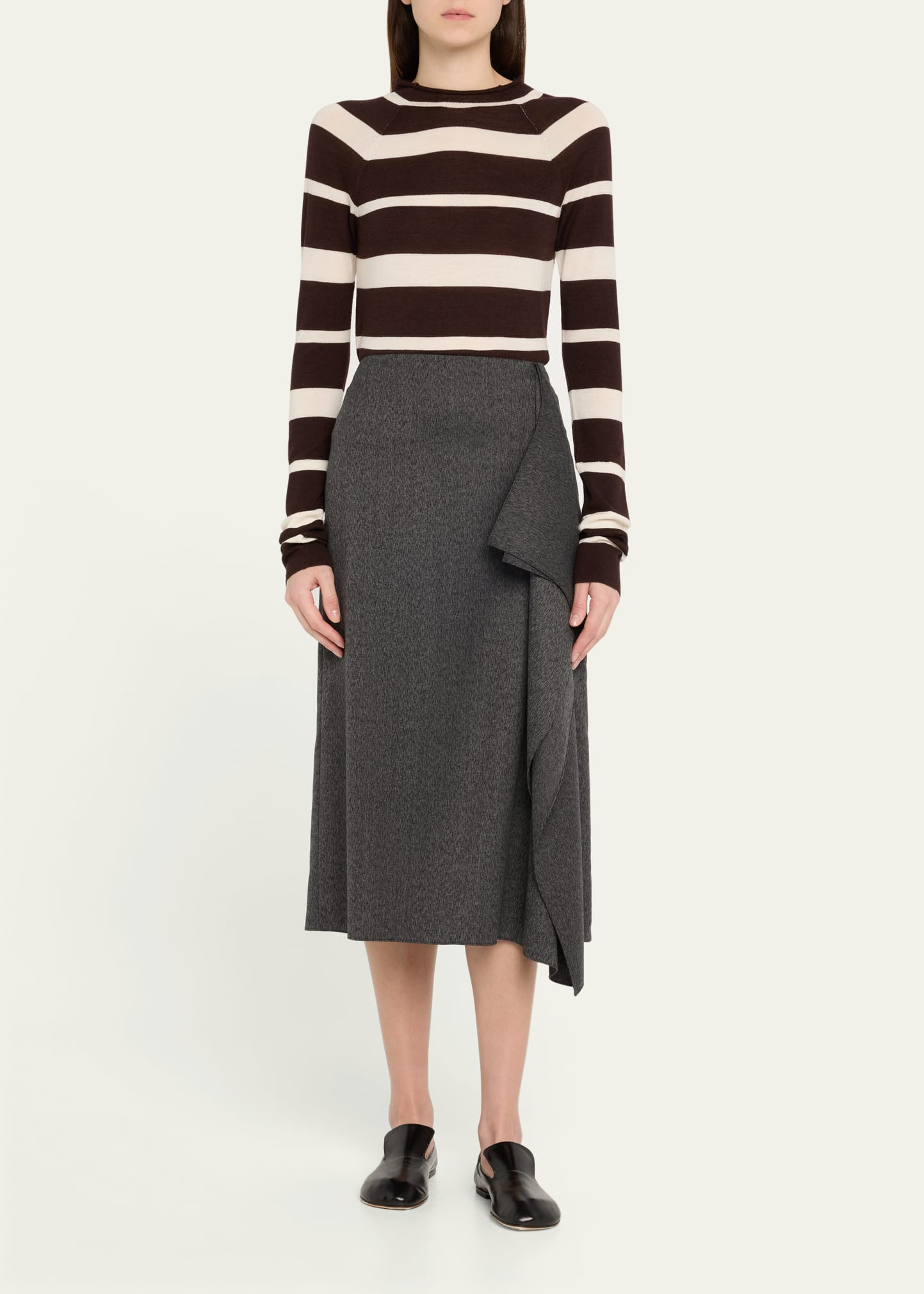Gia Stripe Superfine Merino Wool Top - 2