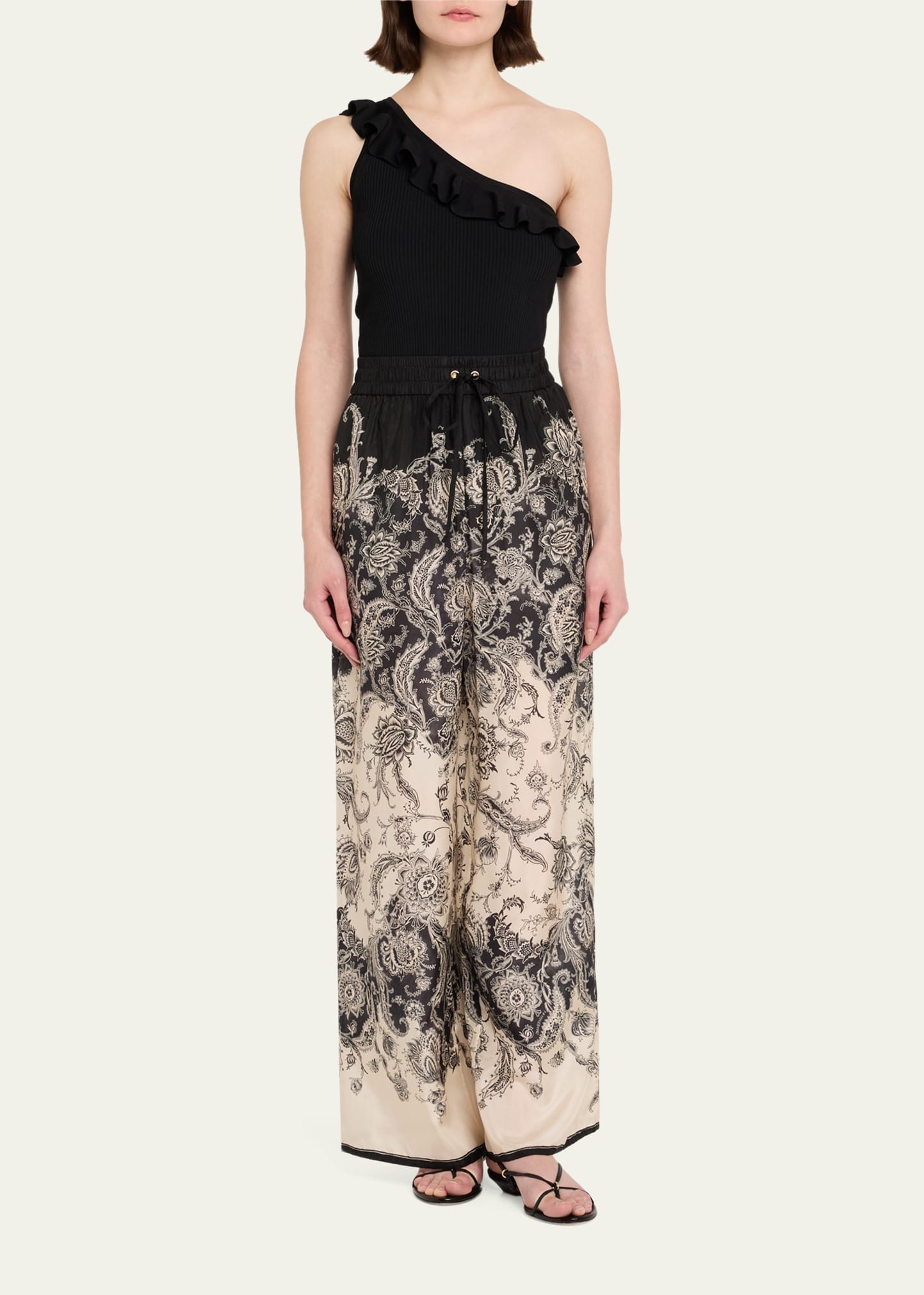Rhiannon Relaxed Silk Pants - 2