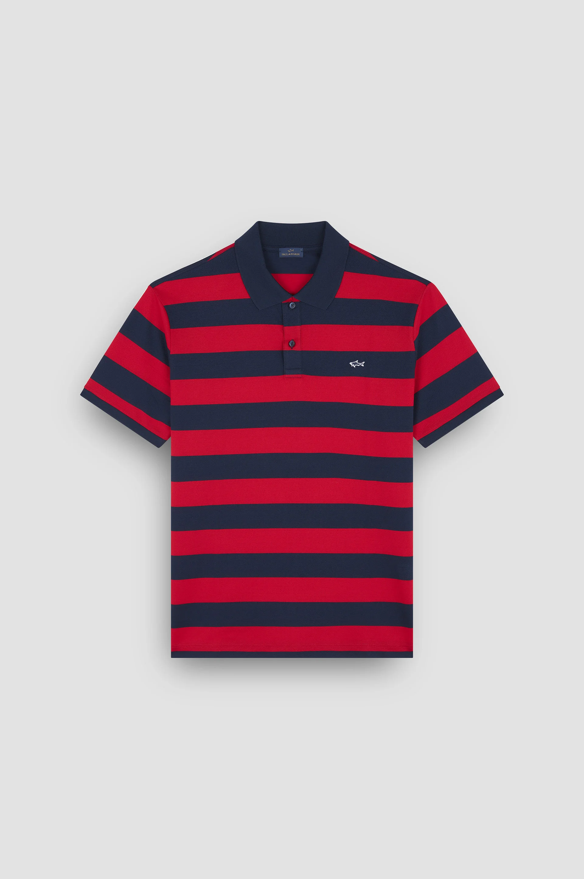 DOUBLE PIQUÉ COTTON POLO - 1