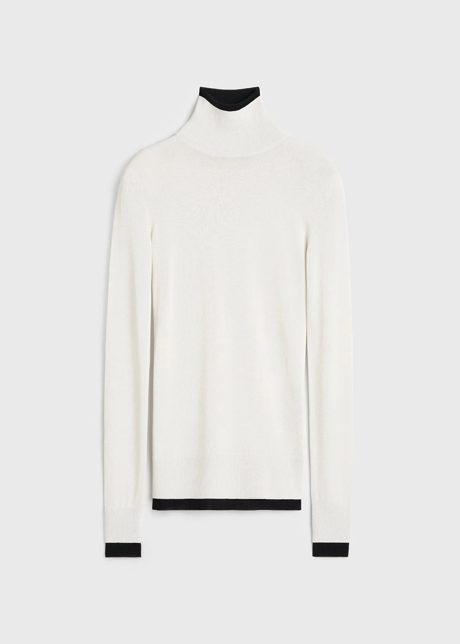 Fitted ribbed top off-white - 1