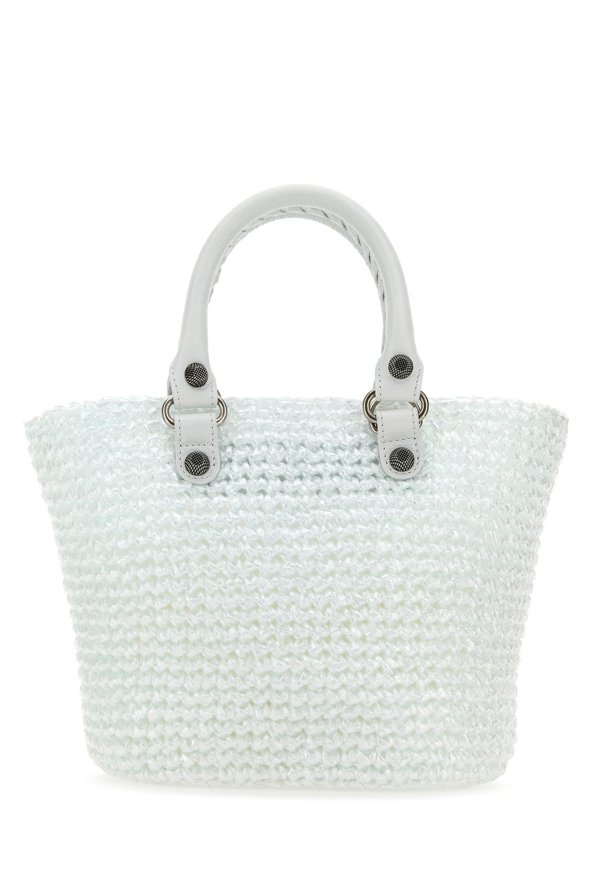 White raffia small Le Cagole Panier handbag - 3