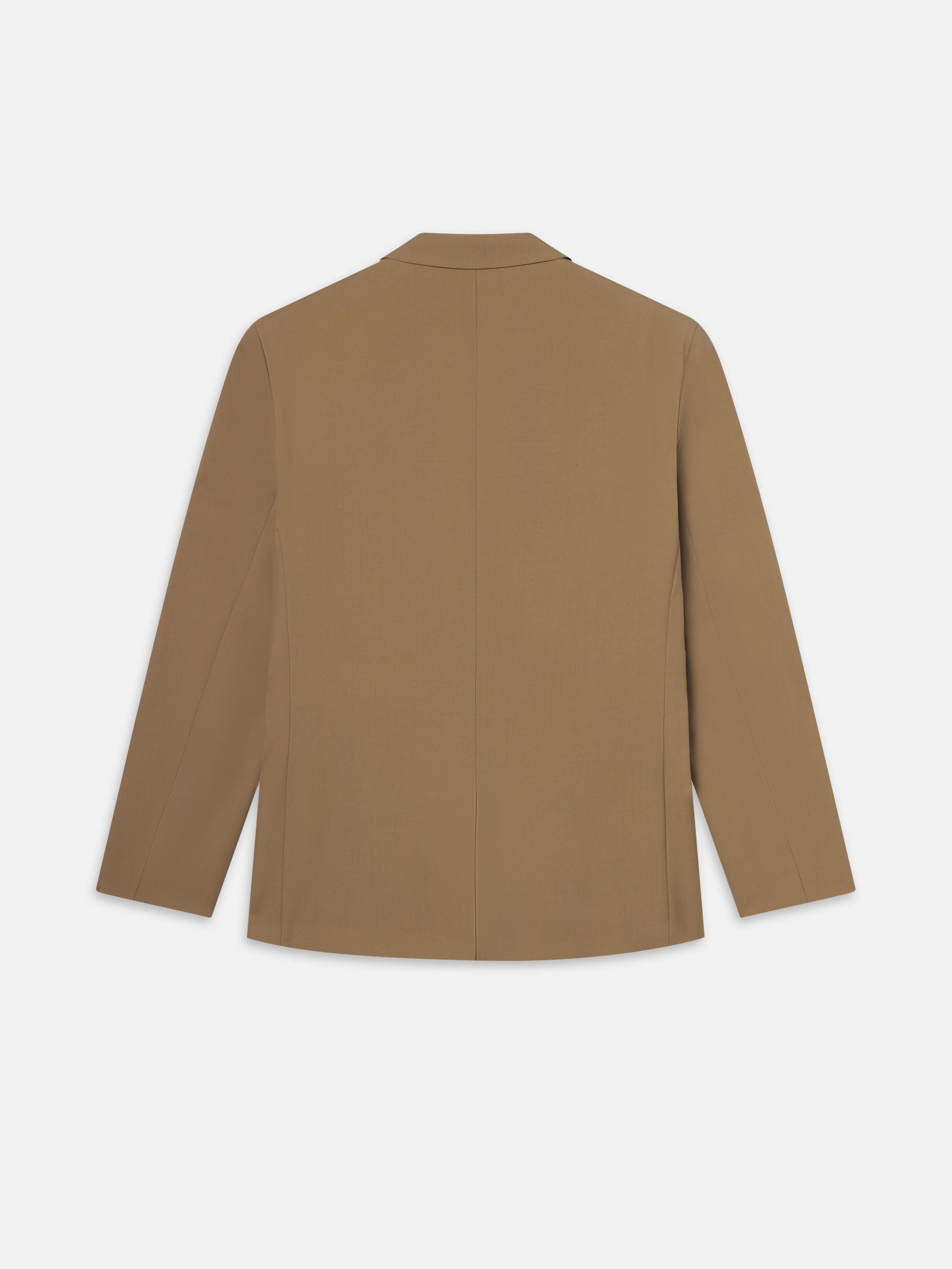 Double Breasted Blazer in Dark Tan - 4