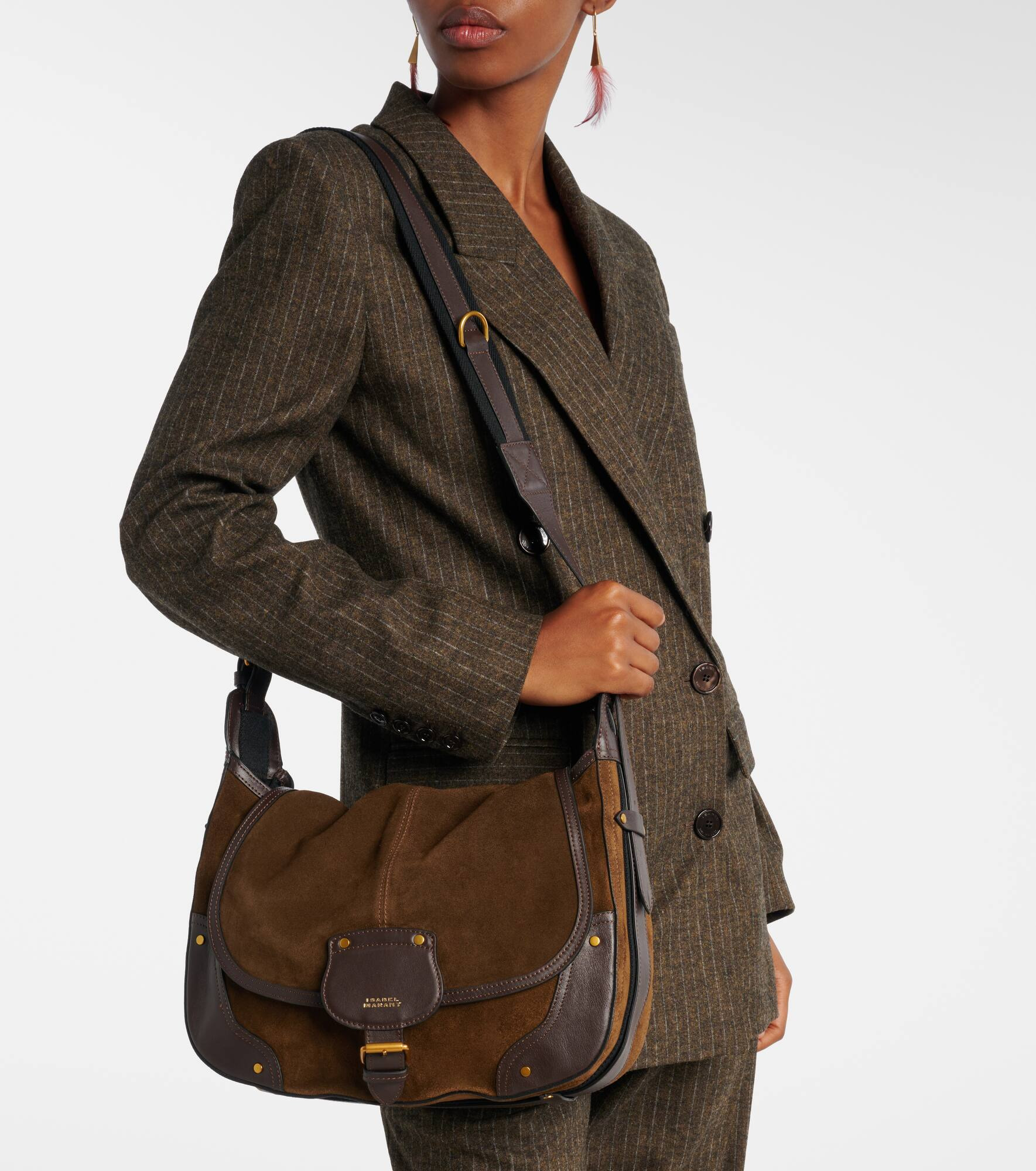 Oskan Soft Small suede shoulder bag - 2