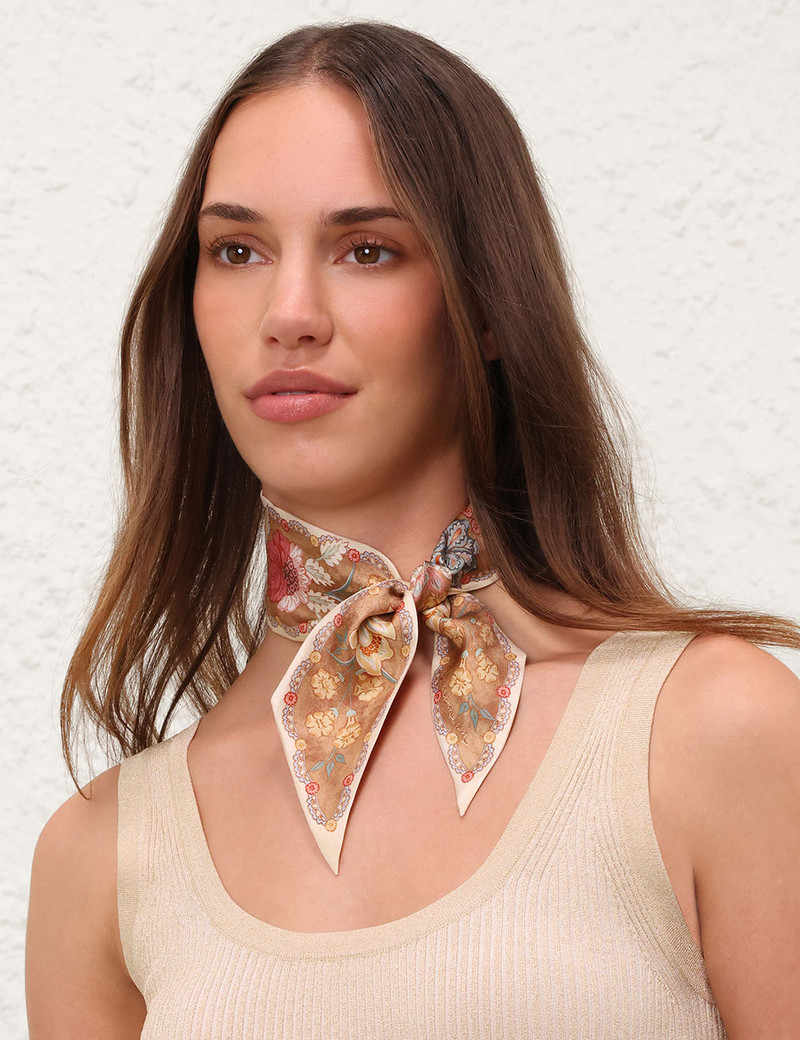 Zimmermann PRINTED SILK RIBBON SCARF outlook