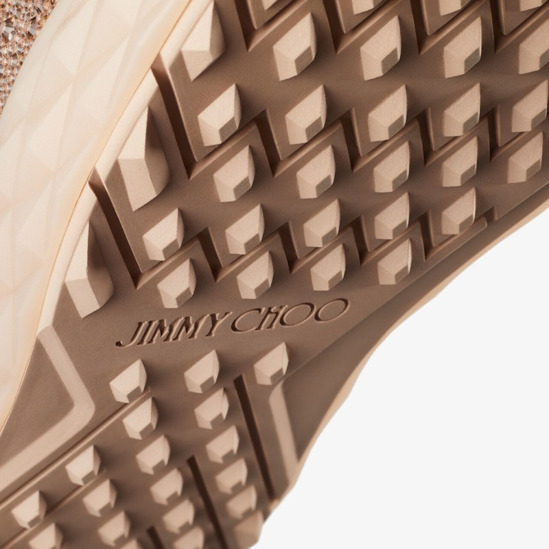 Jimmy Choo / Malbon Diamond Golf/F
Macaron Crystal Shimmer Suede Trainers 6