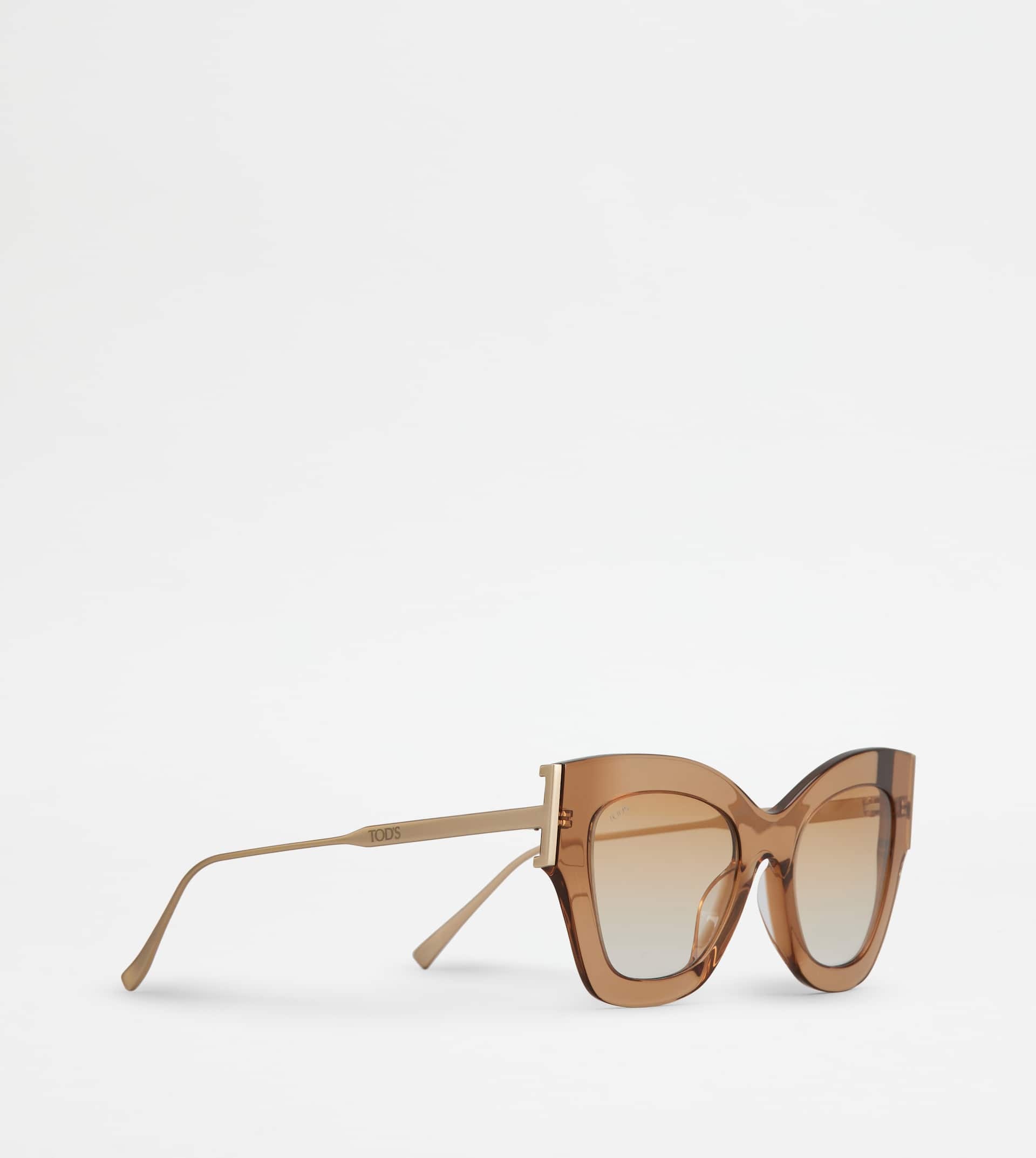 CAT-EYE SUNGLASSES - BEIGE - 3