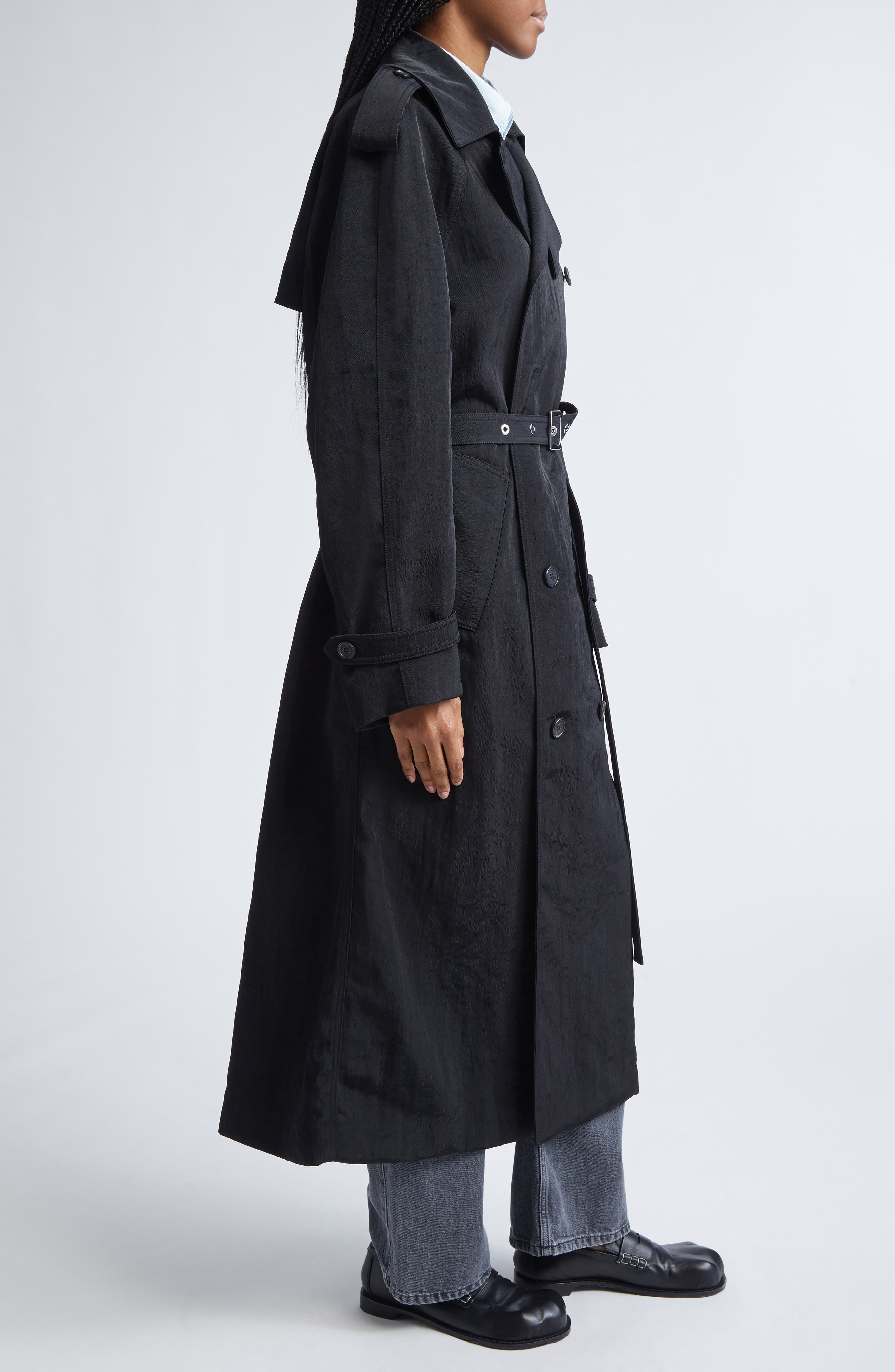 JW Anderson Trench Coat in Black at Nordstrom - 4